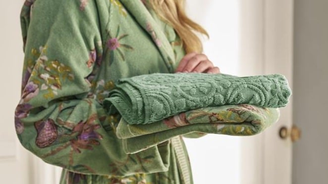 Badjas Pip Studio Secret Garden - Green mood towels