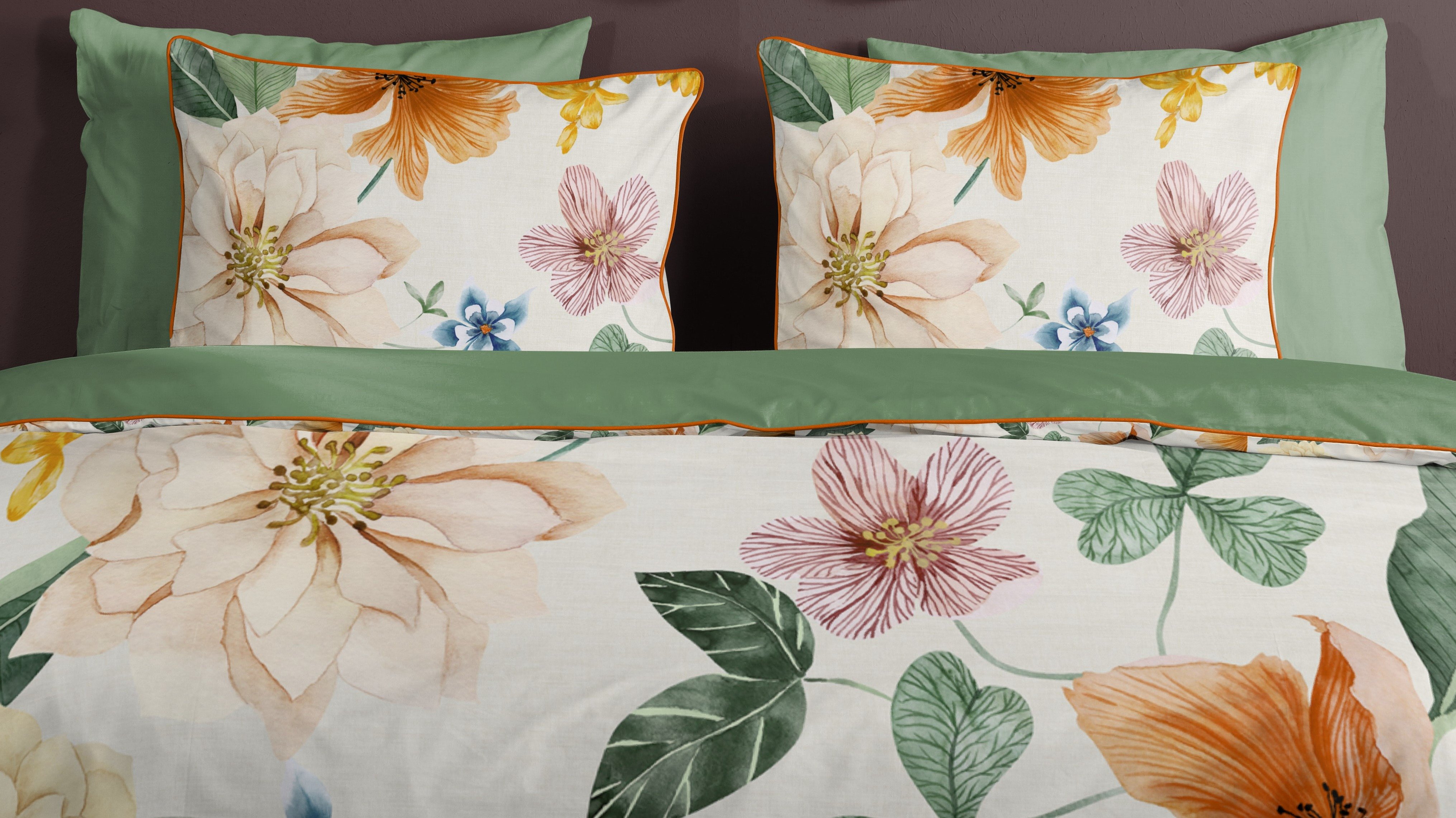 Dekbedovertrek Descanso Annabelle - Ecru close up