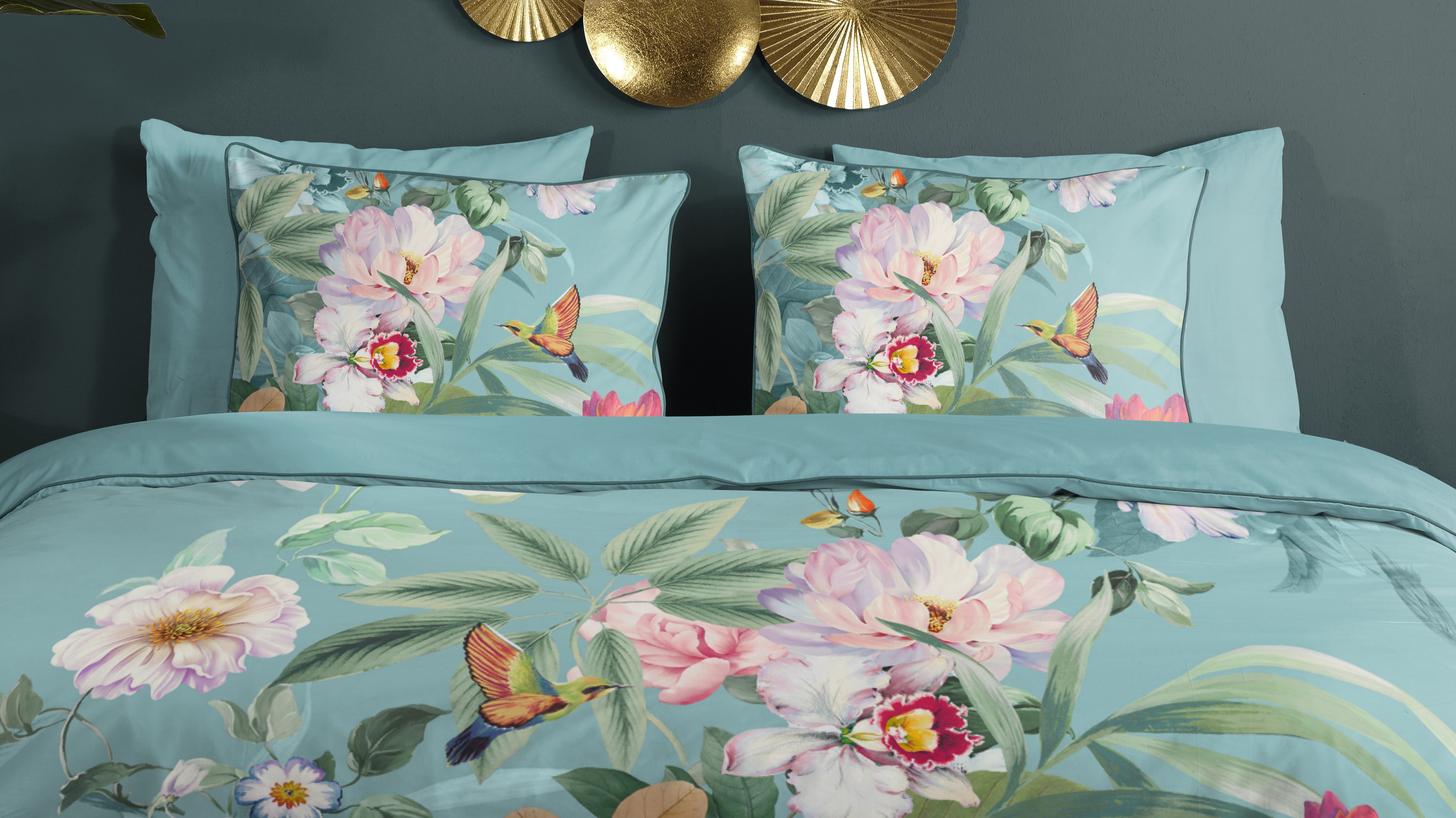 Dekbedovertrek Descanso Fungi - Multi close up