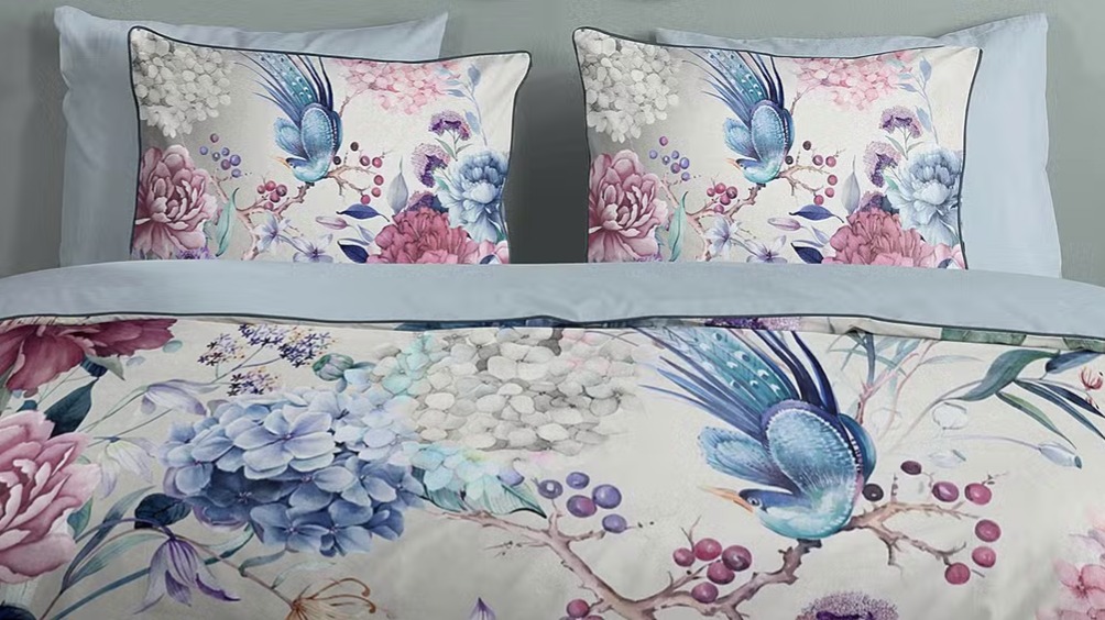 Dekbedovertrek Descanso Mondet - Grey close up