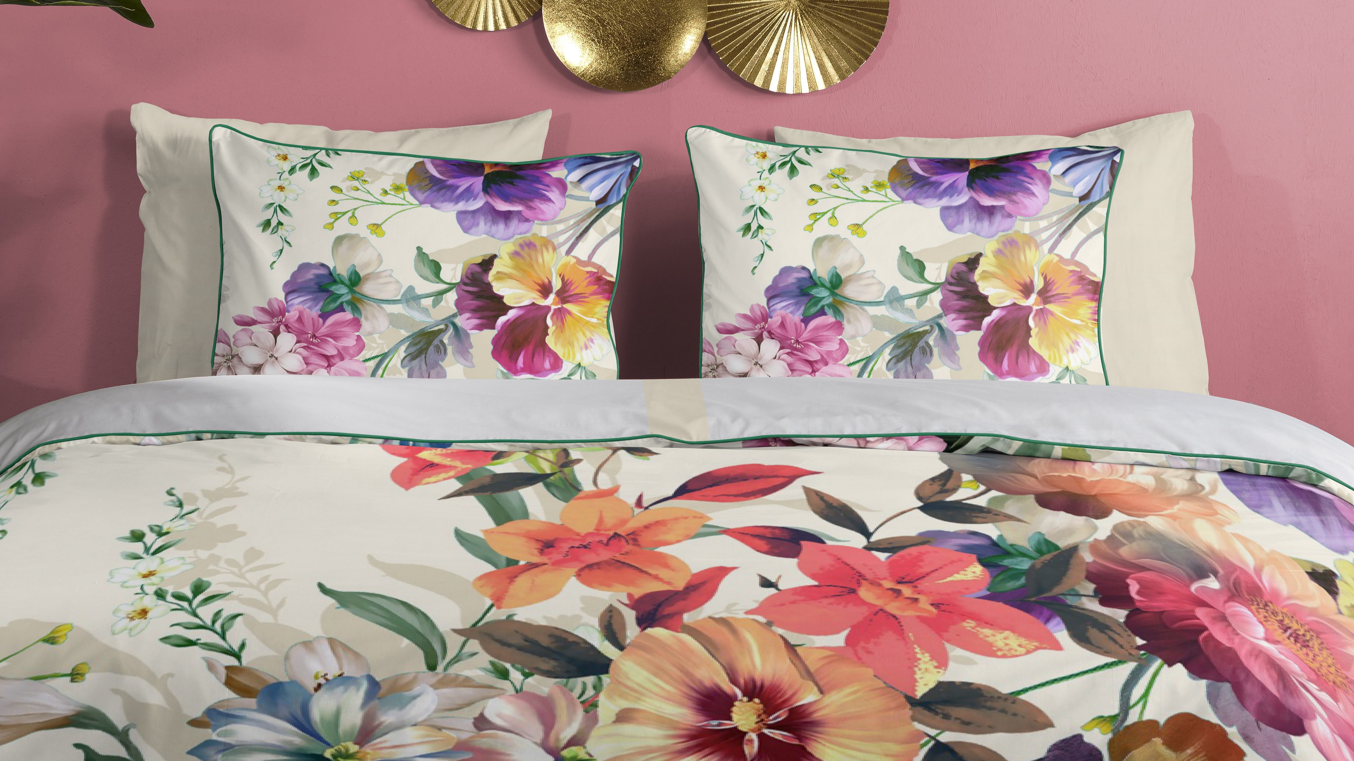 Dekbedovertrek Descanso Novara - Ecru close up