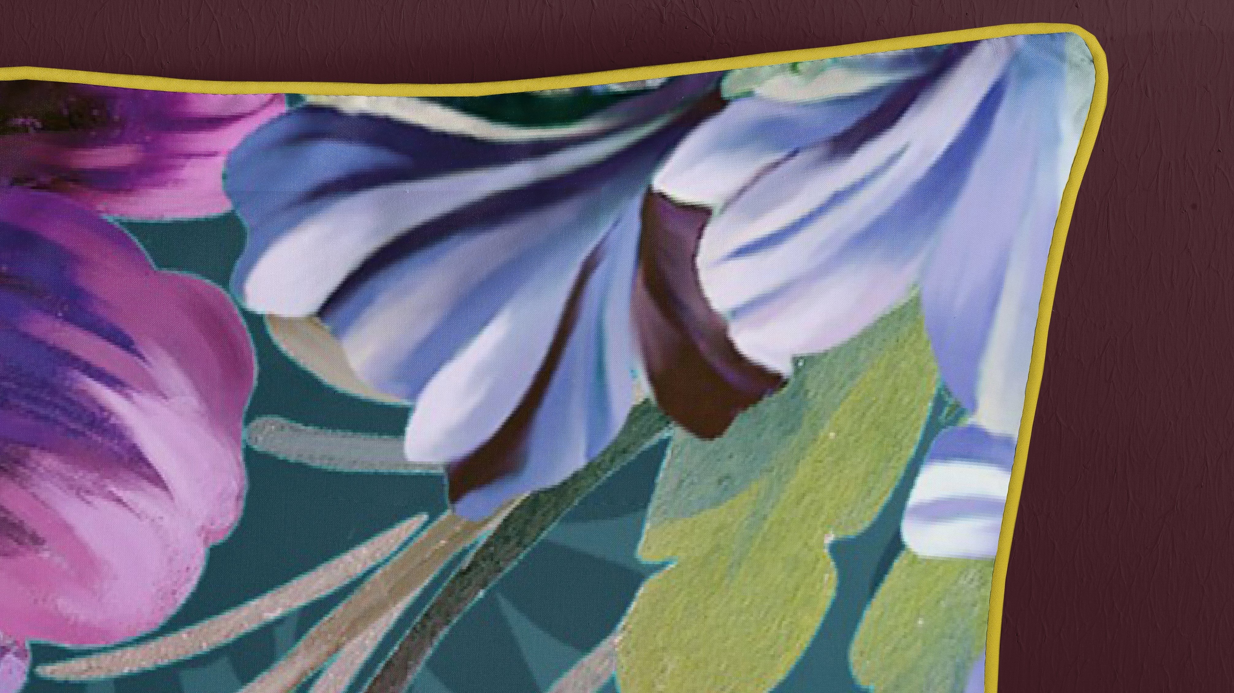 Dekbedovertrek Descanso Novara - Petrol detail