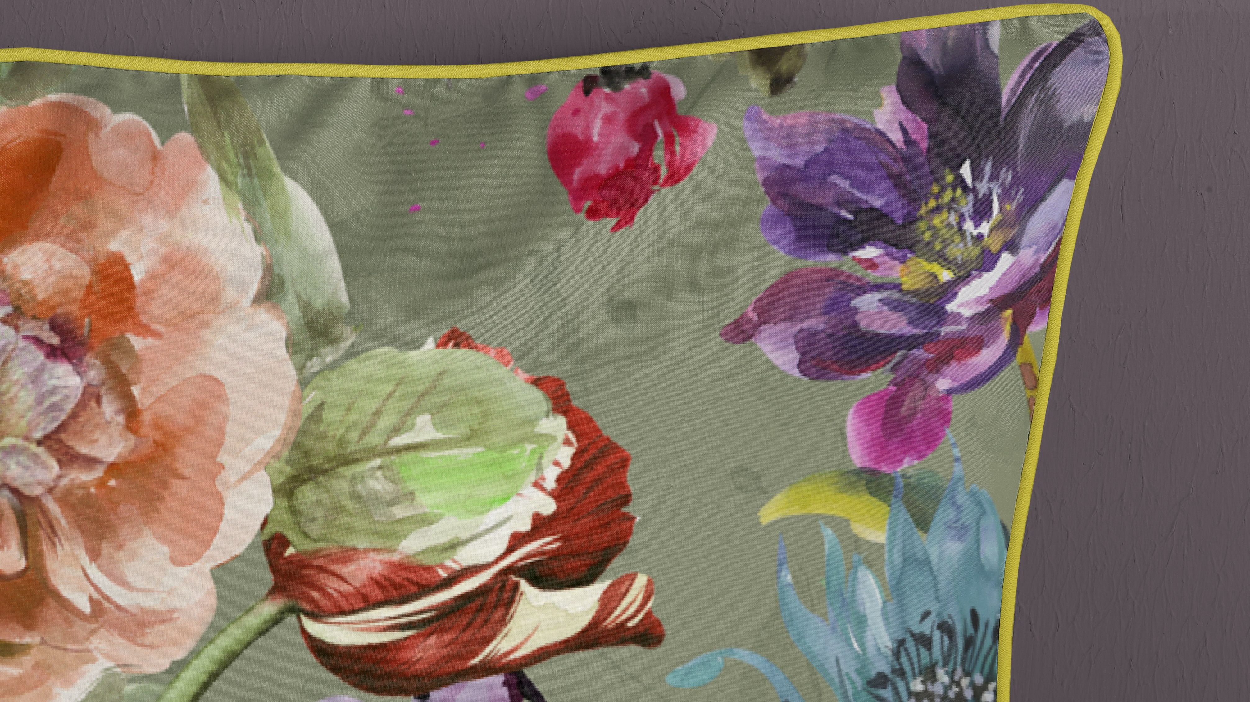 Dekbedovertrek Descanso Parma - Green detail