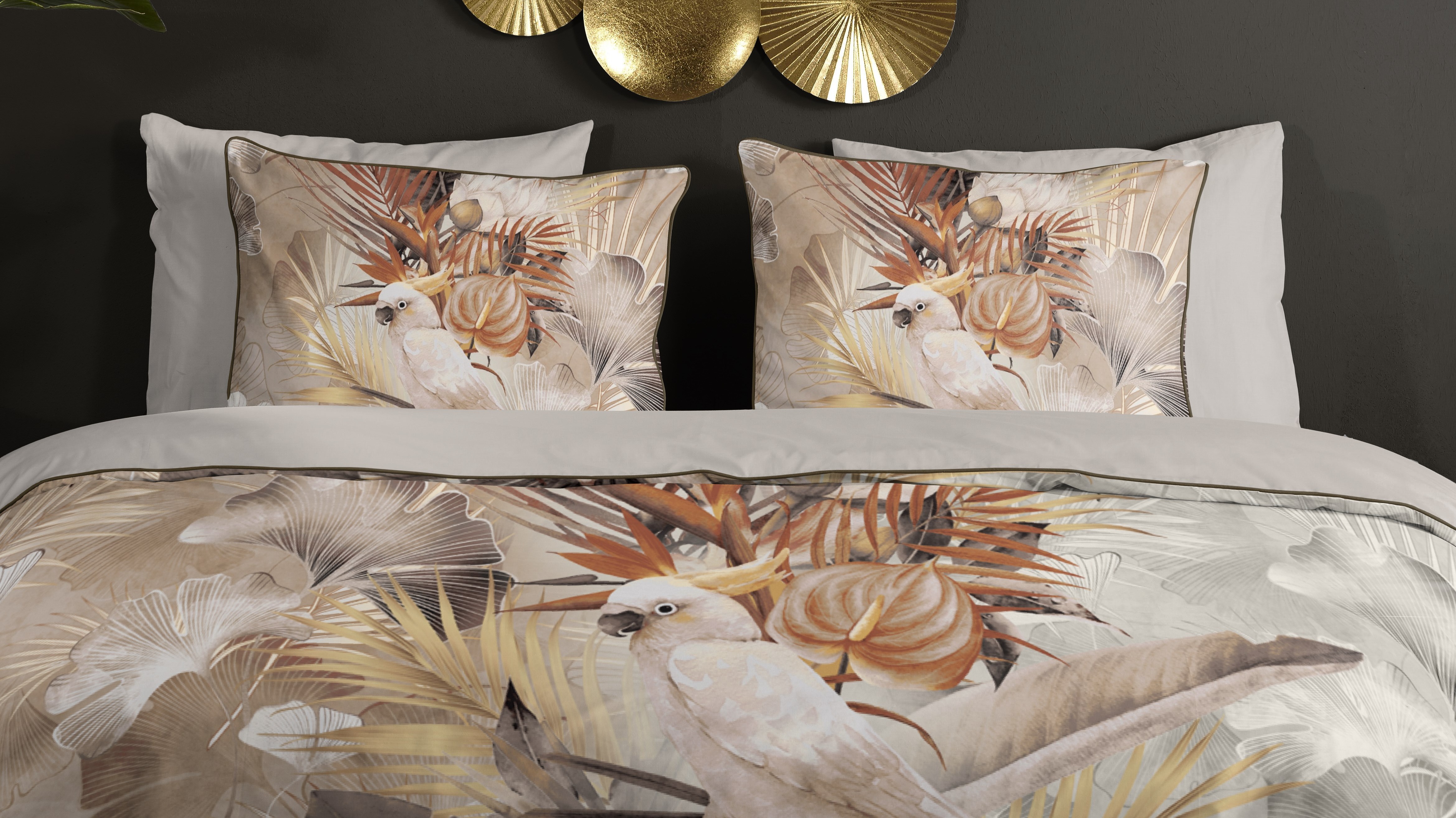 Dekbedovertrek Descanso Pippa - Sand close up