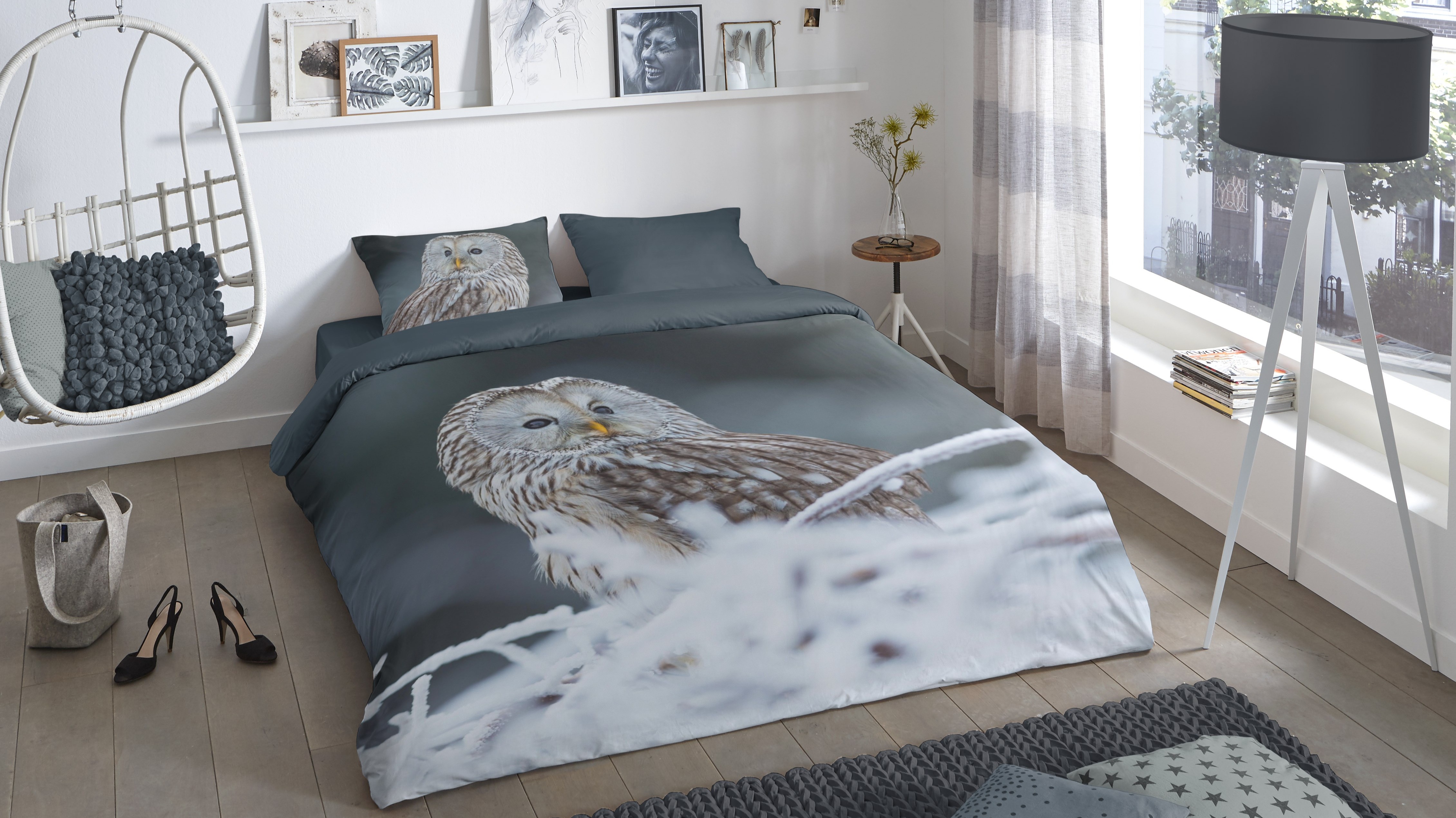 Dekbedovertrek Good Morning Bennie - Grey mood