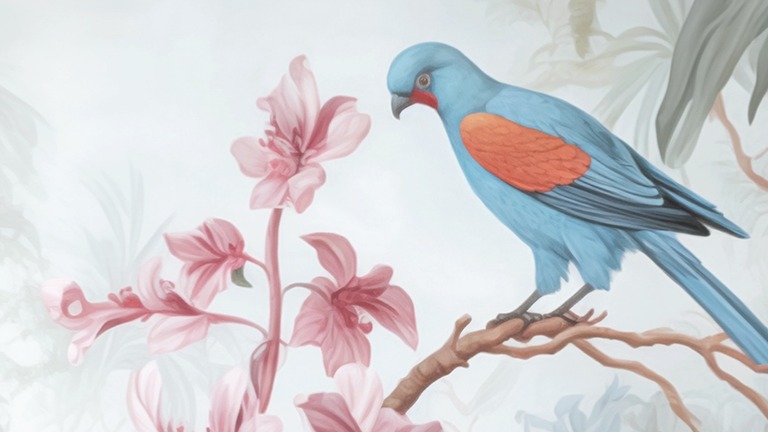 Dekbedovertrek Good Morning Birdie - Multi detail