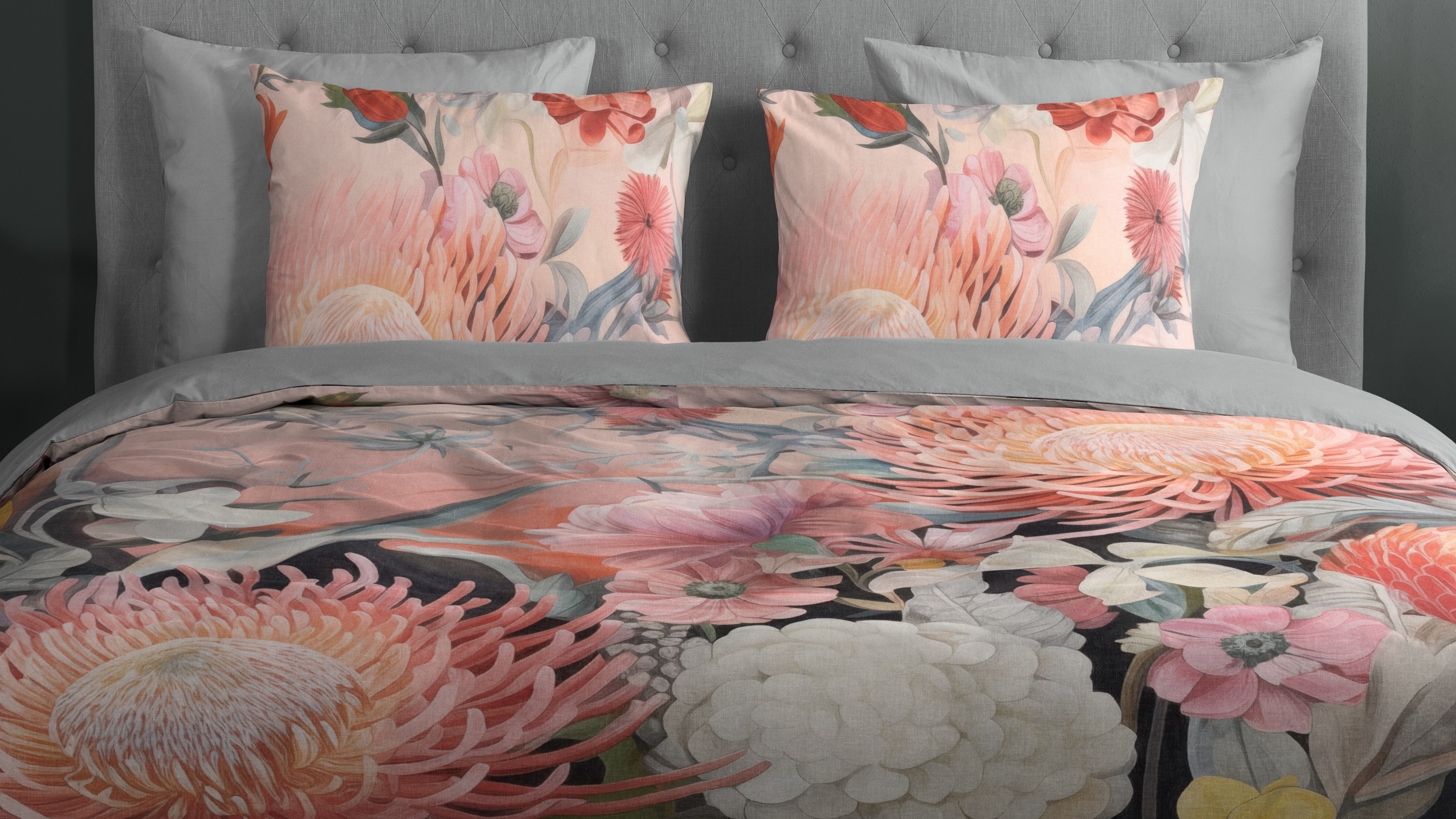 Dekbedovertrek Good Morning Delphine - Peach close up