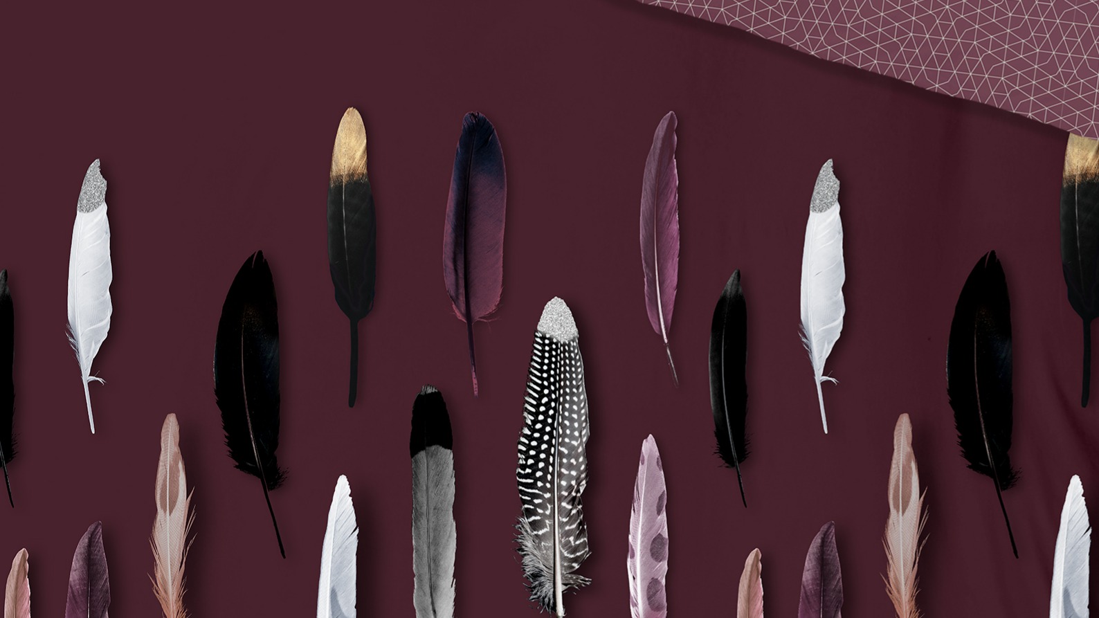 Dekbedovertrek Good Morning Feathers - Red detail