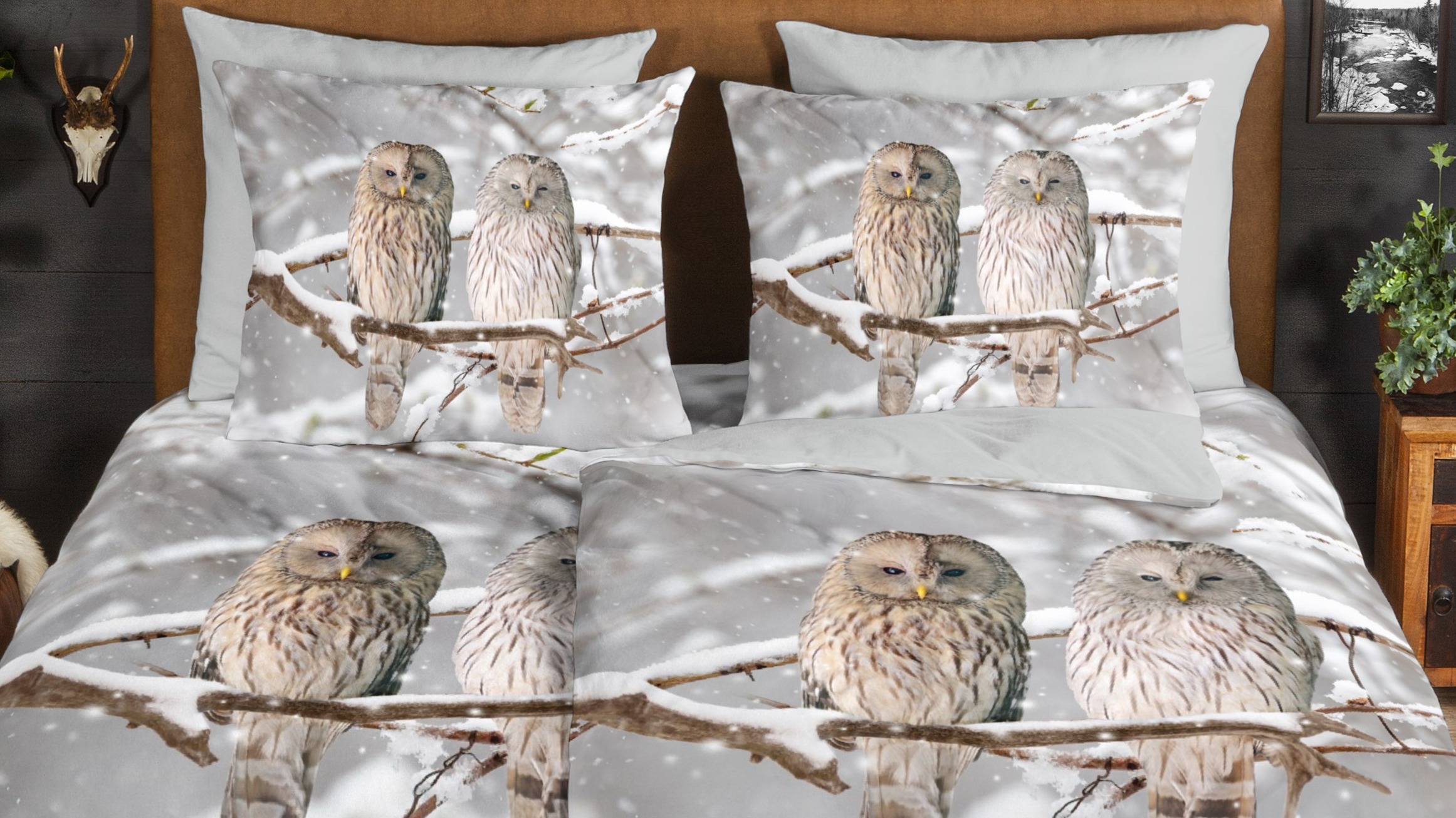 Dekbedovertrek Good Morning Febe - Grey close up