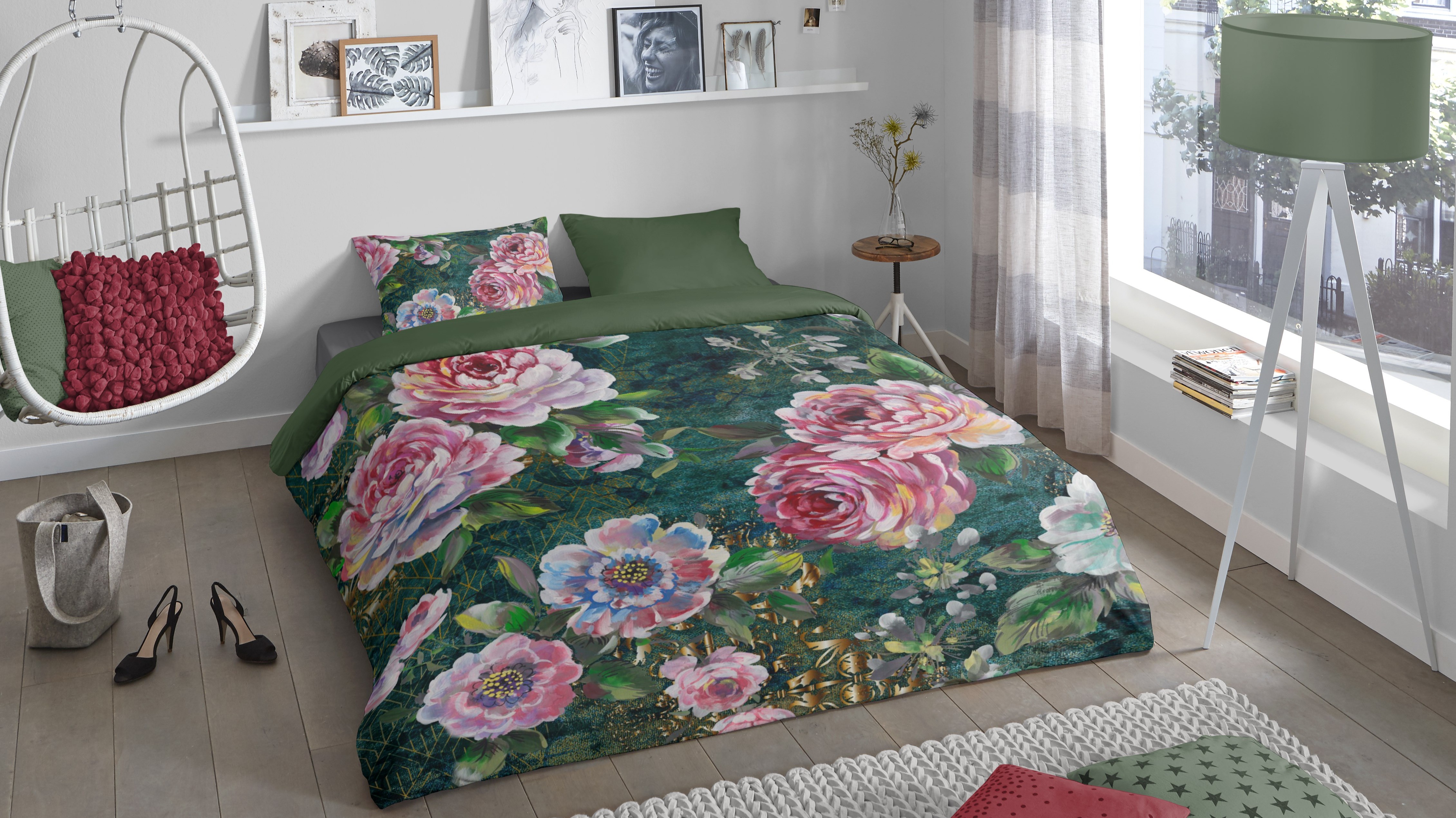 Dekbedovertrek Good Morning Fleur - Green mood