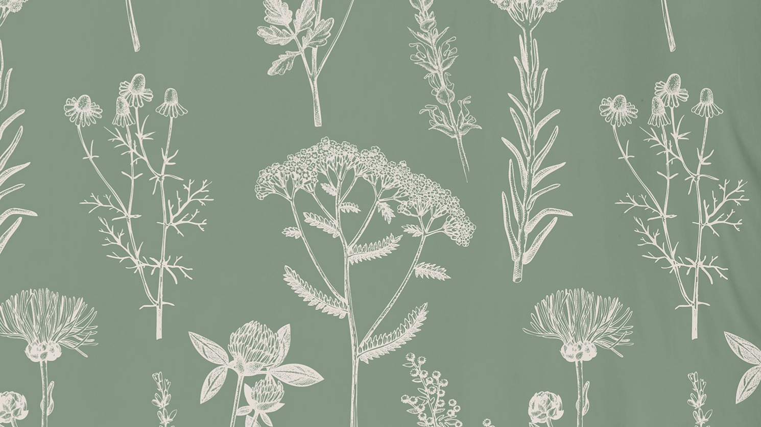 Dekbedovertrek Good Morning Herbs - Green details