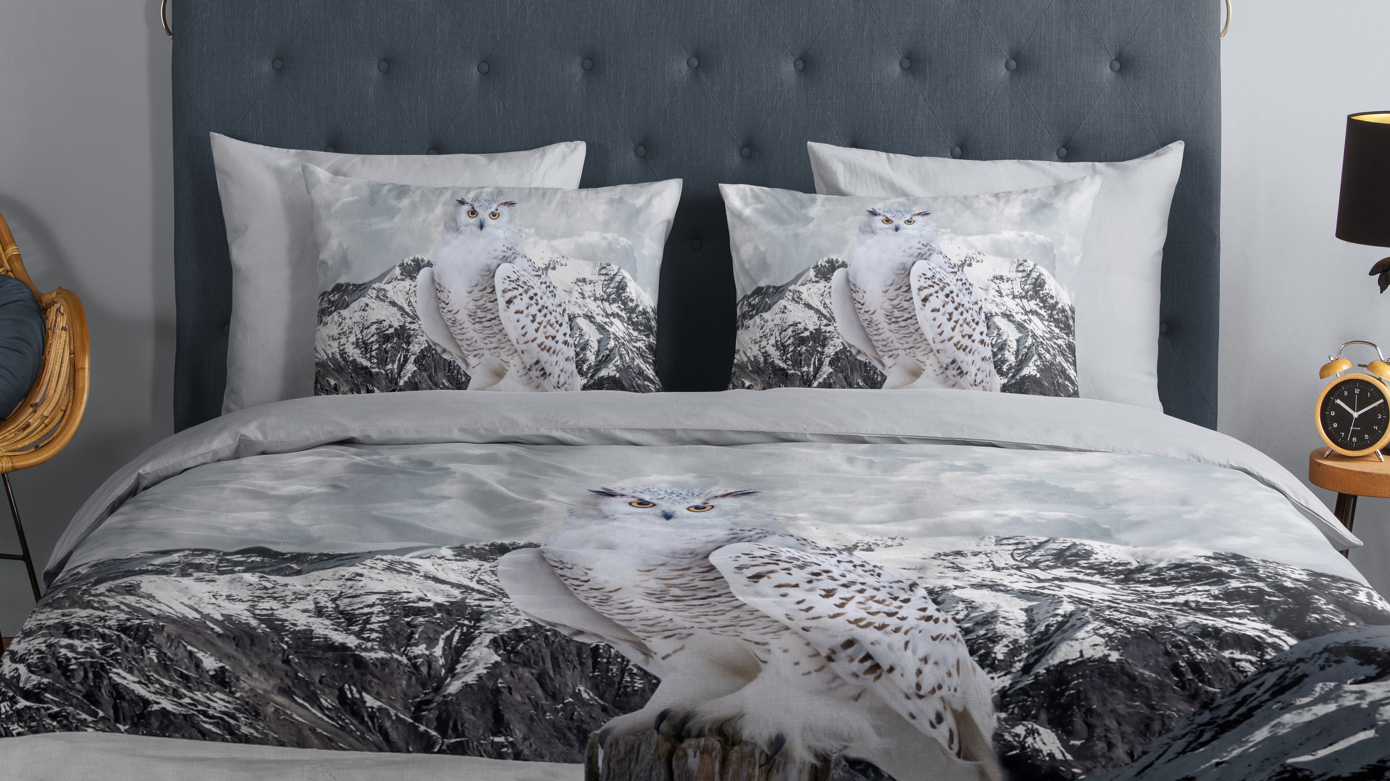 Dekbedovertrek Good Morning Jacob - Grey close up