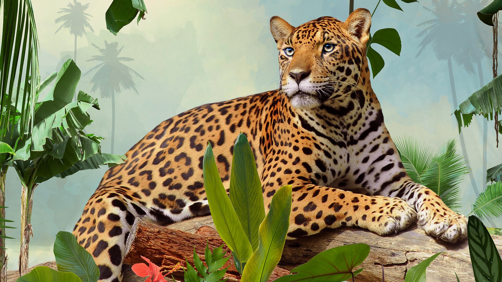 Dekbedovertrek Good Morning Jungle - Green detail