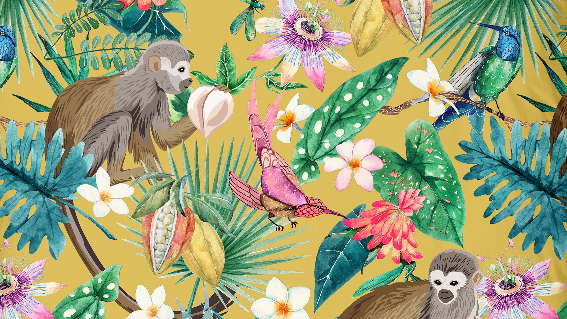 Dekbedovertrek Good Morning Meet - Ochre detail