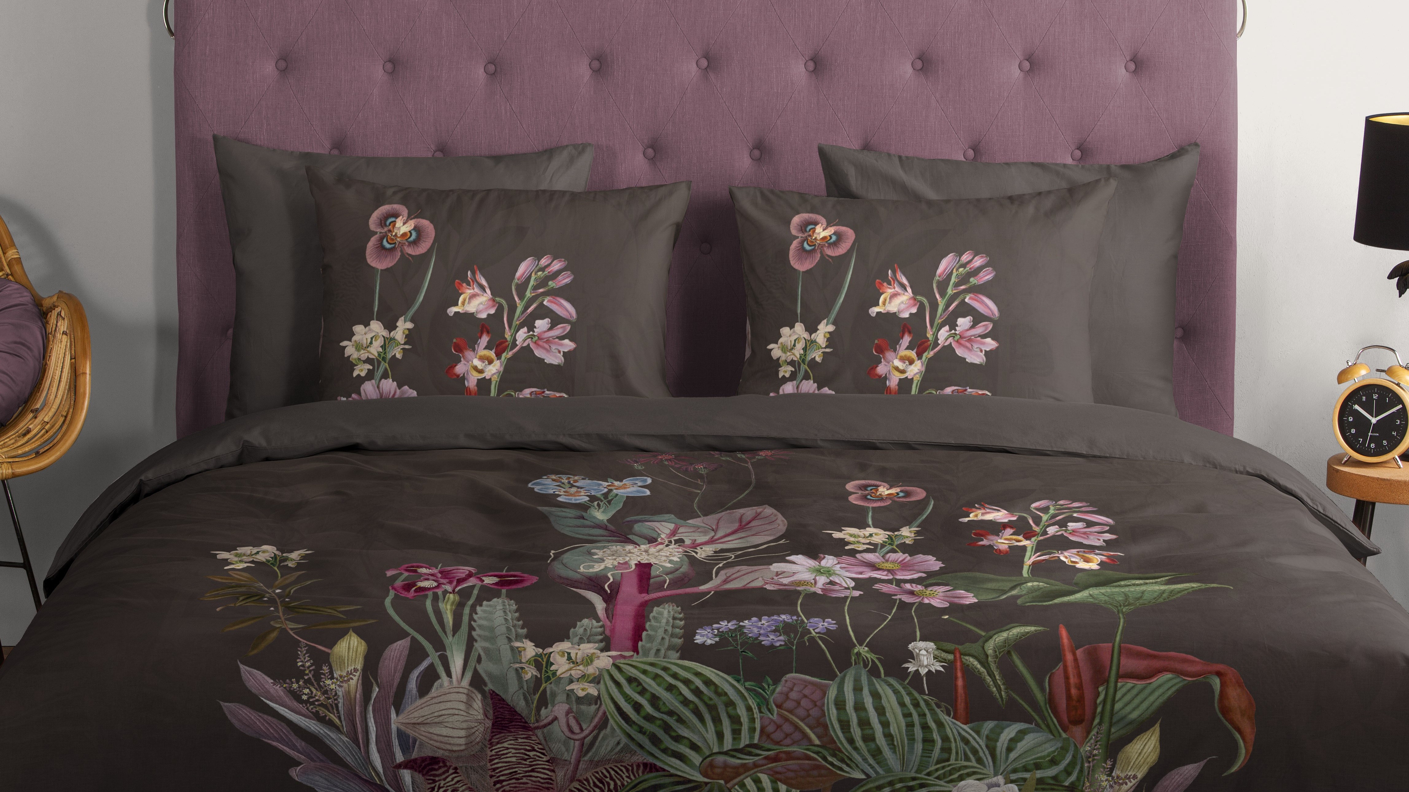 Dekbedovertrek Good Morning Phoebe - Brown close up