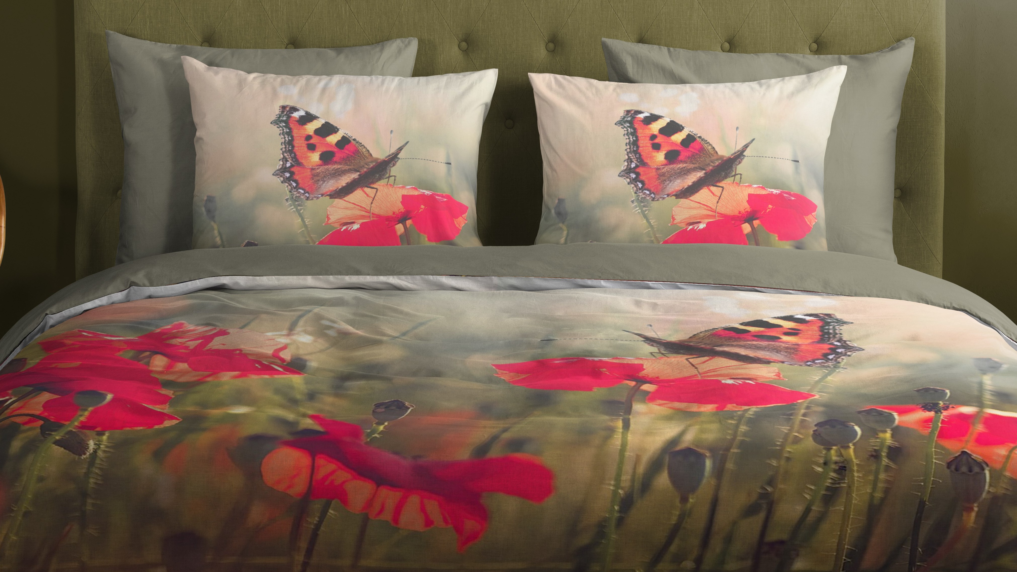 Dekbedovertrek Good Morning Poppies - Multi close up