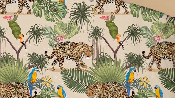 Dekbedovertrek Good Morning Tropical - Sand detail