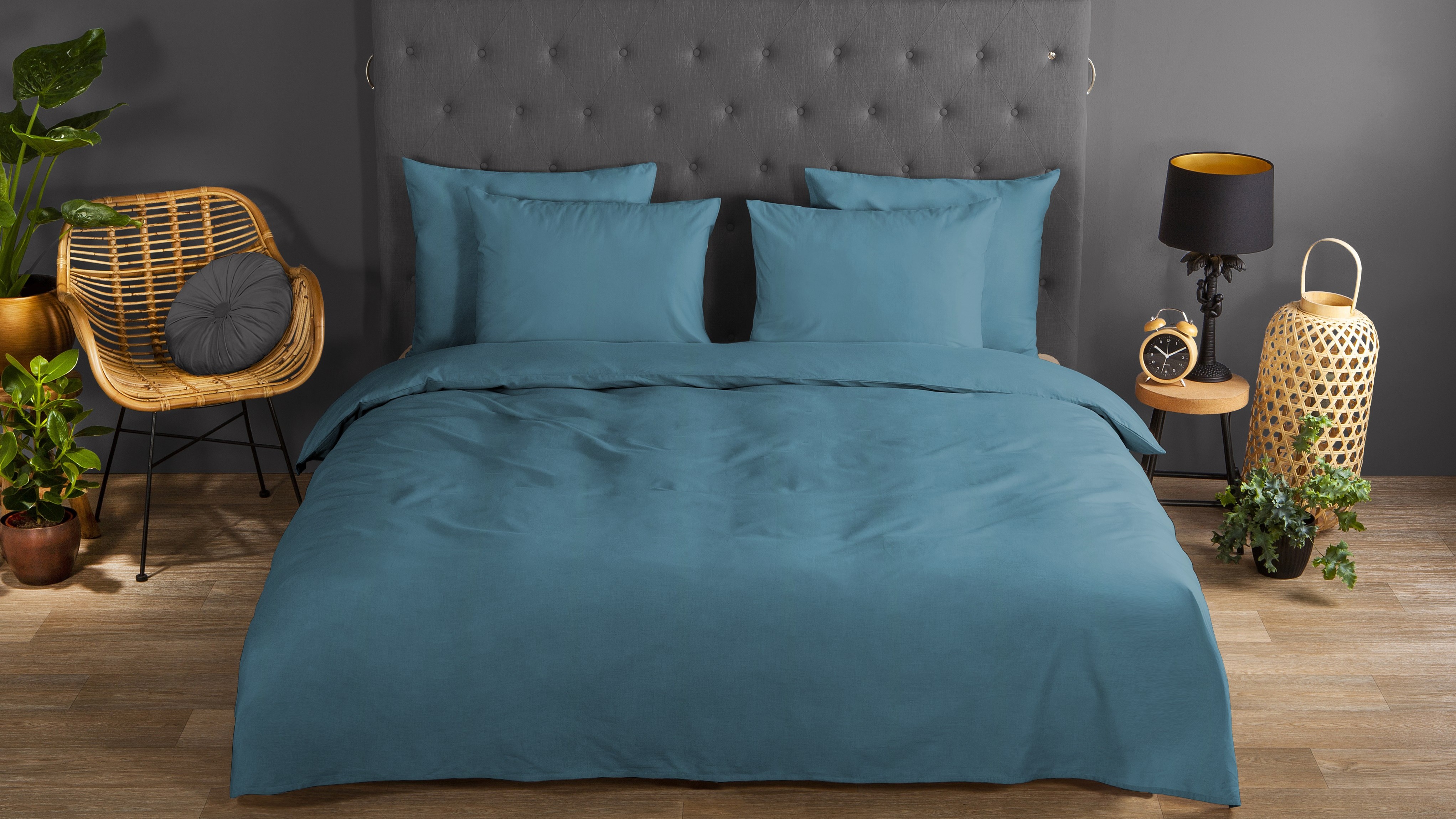 Dekbedovertrek Good Morning Uni - Adria Blue mood