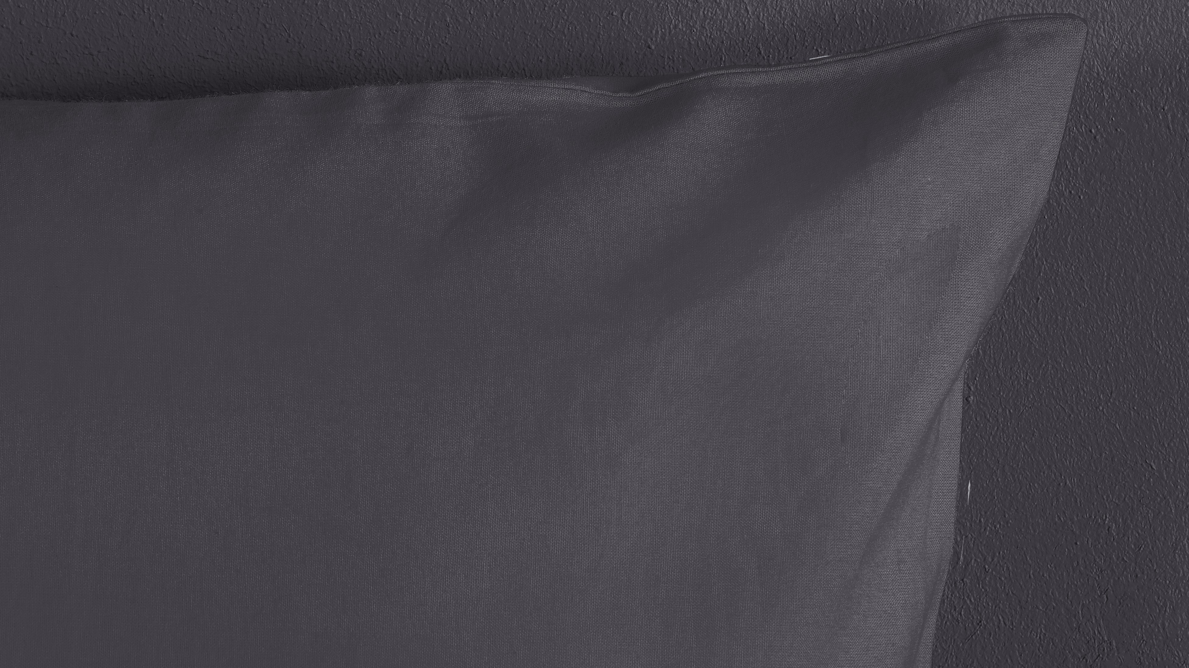 Dekbedovertrek Good Morning Uni - Anthracite detail