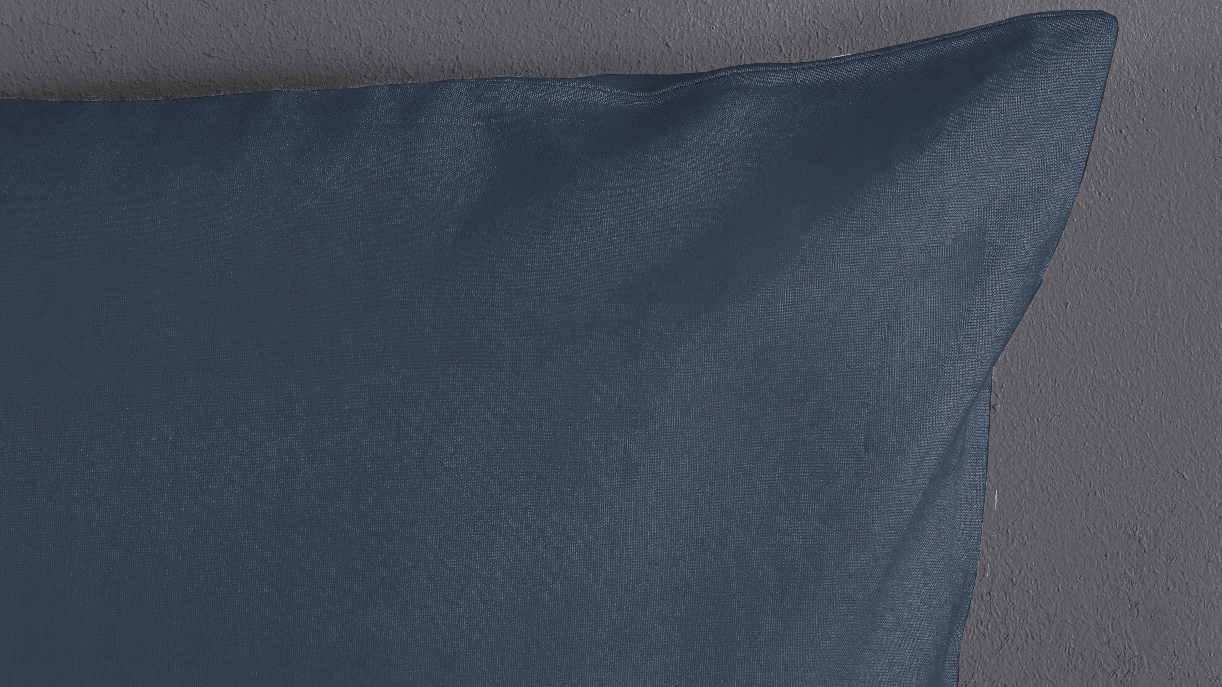 Dekbedovertrek Good Morning Uni - Denim detail