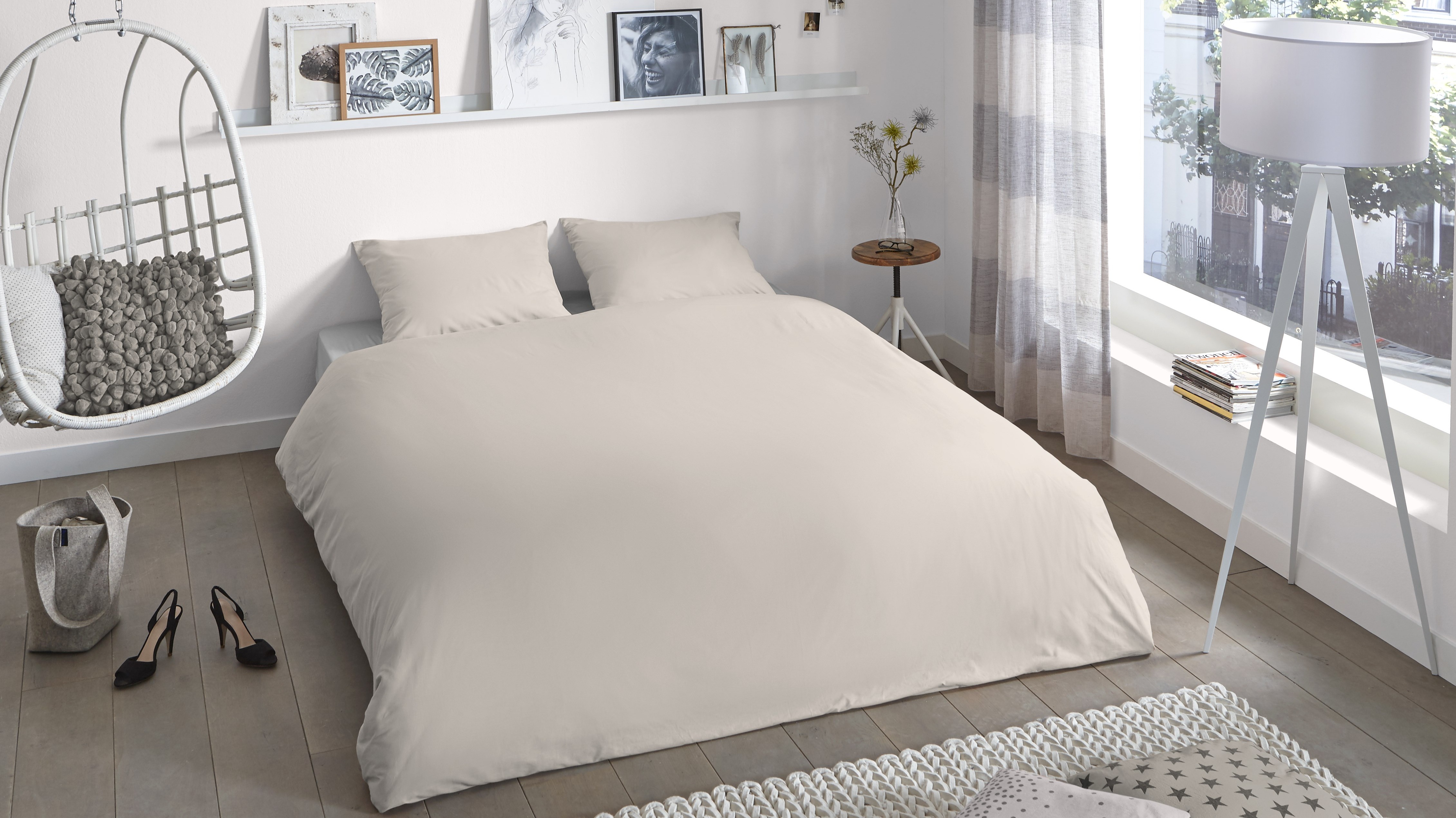 Dekbedovertrek Good Morning Uni - Sand mood