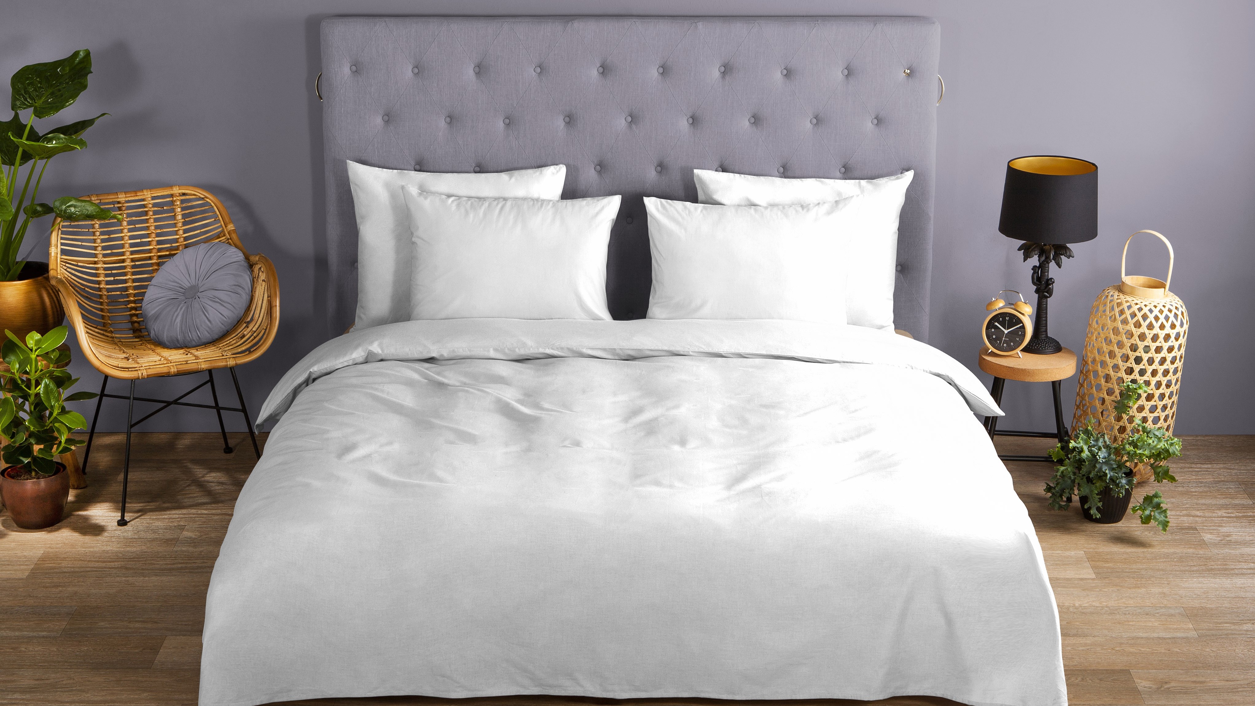 Dekbedovertrek Good Morning Uni - White mood double