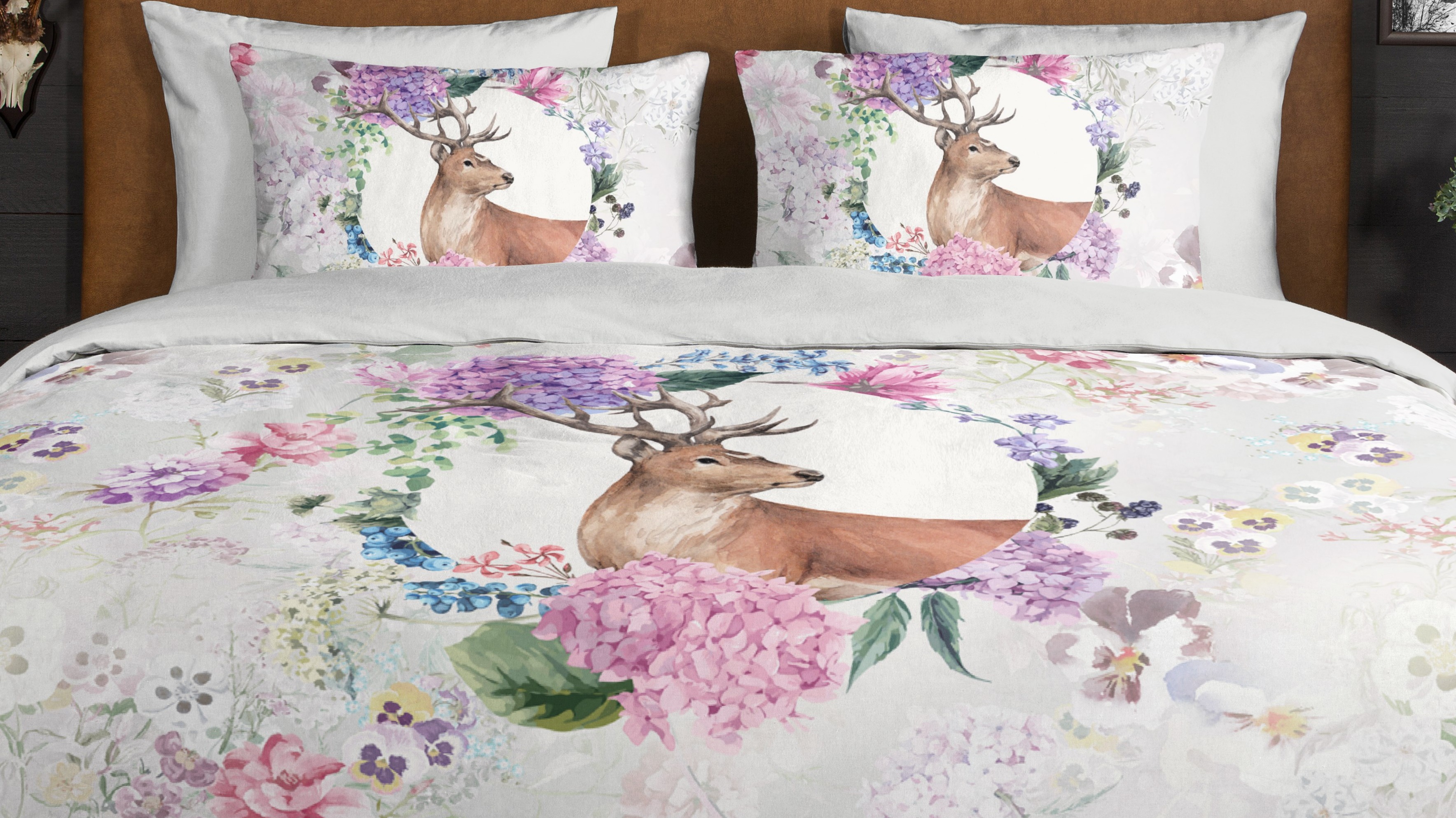 Dekbedovertrek Good Morning Vedet - Grey close up