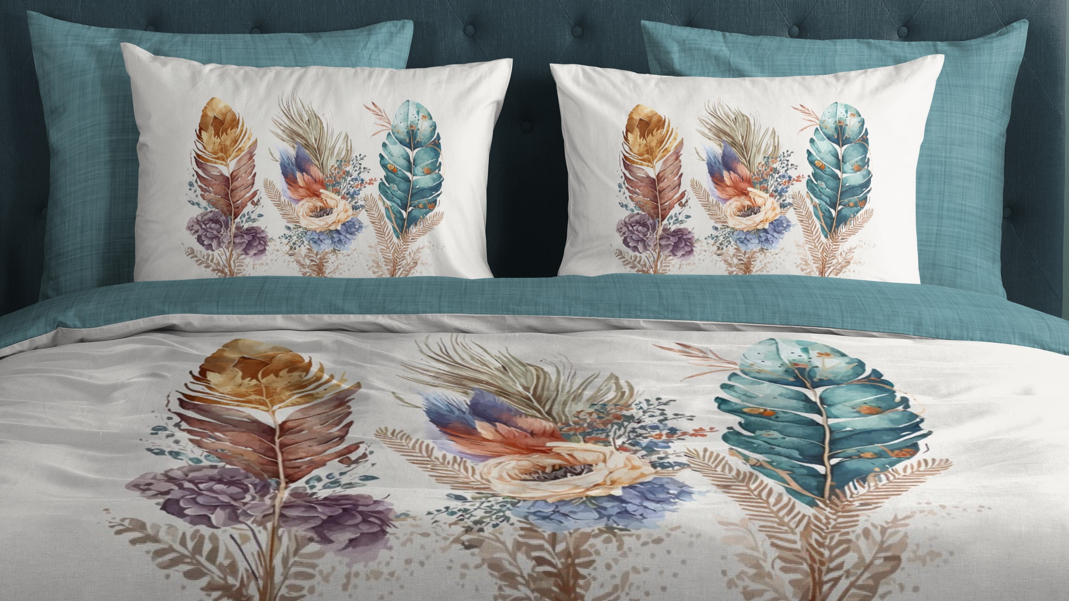 Dekbedovertrek Good Morning Via - Multi close up