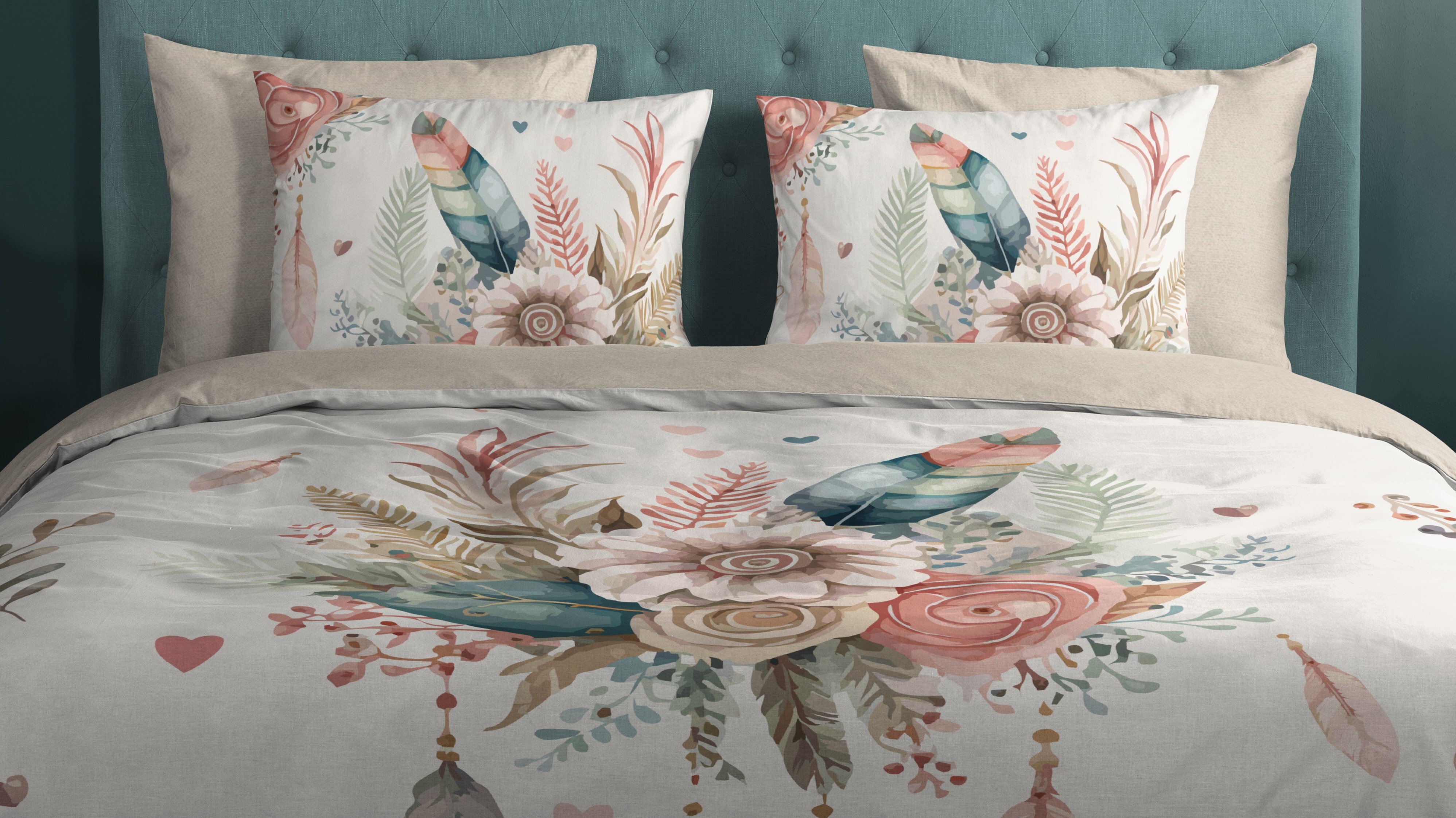 Dekbedovertrek Good Morning Videl - Off White close up