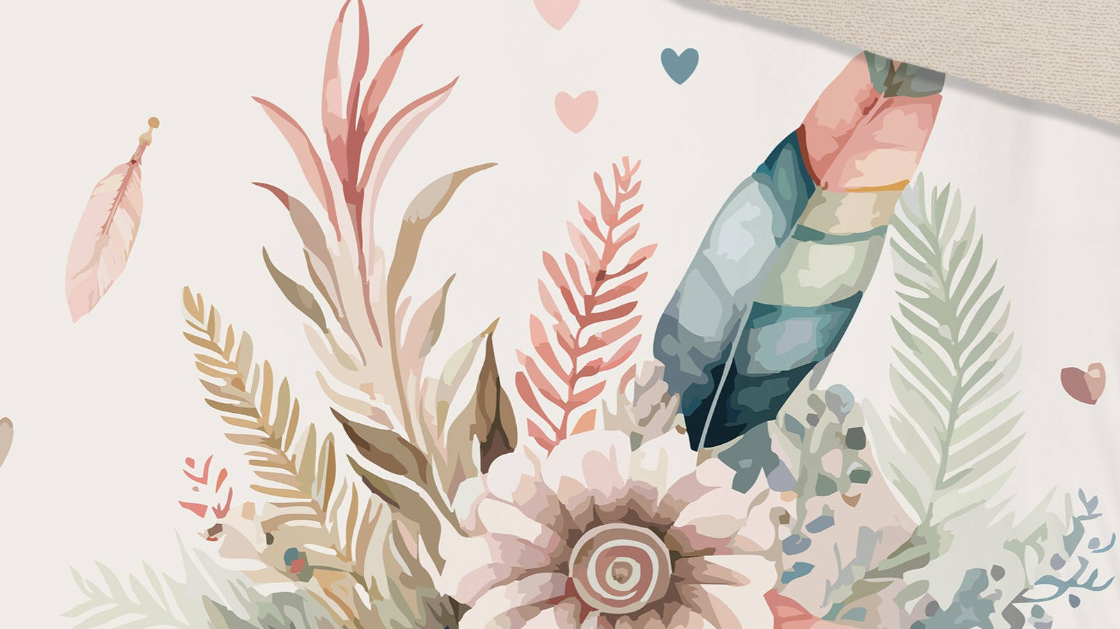 Dekbedovertrek Good Morning Videl - Off White detail