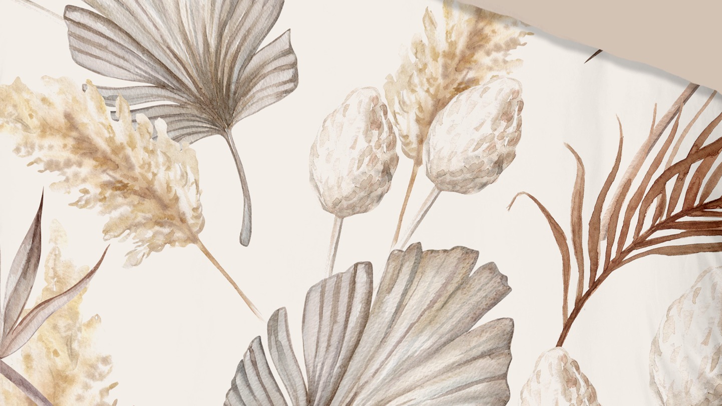 Dekbedovertrek Good Morning Vince - Sand detail