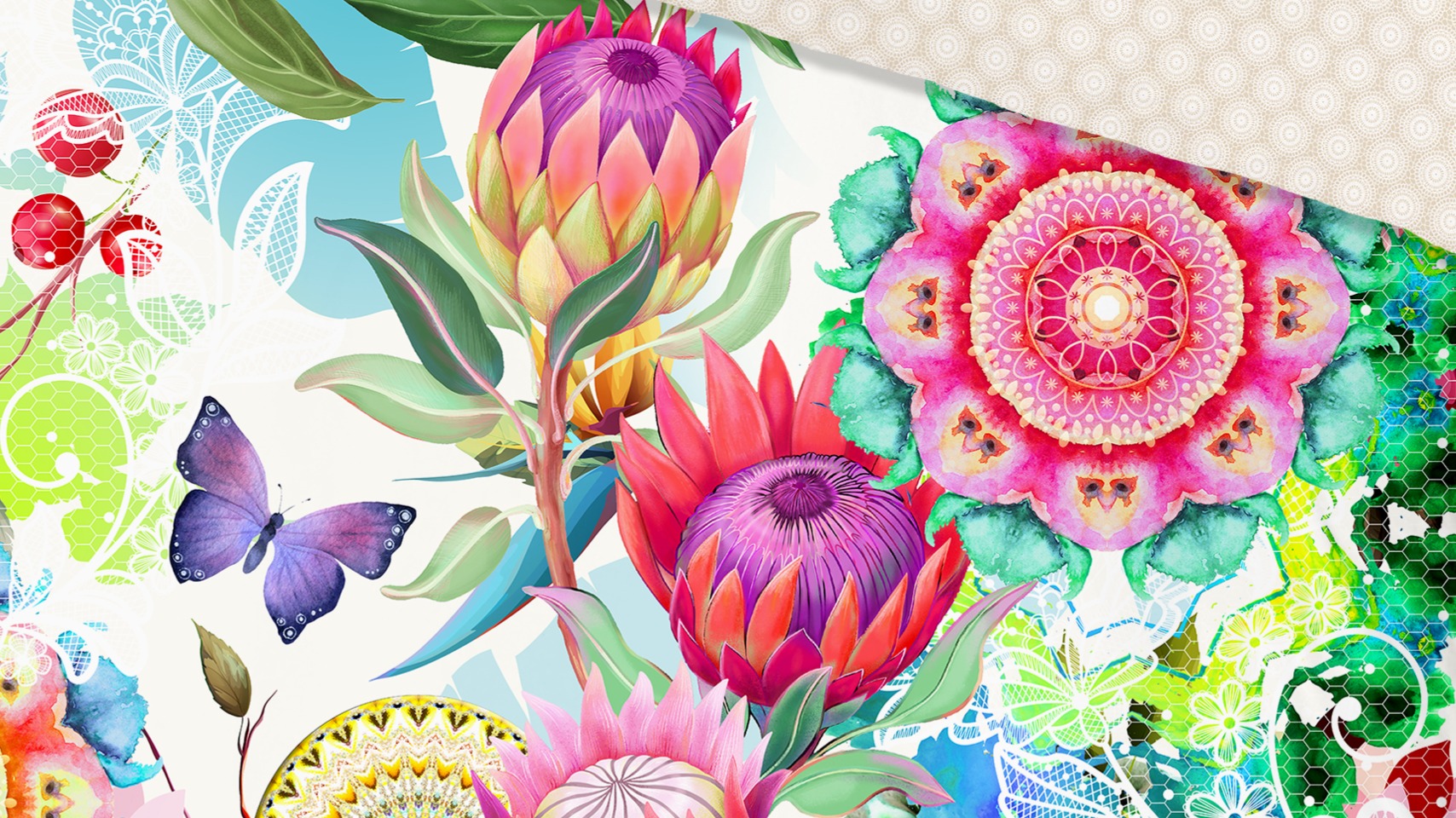 Dekbedovertrek Hip Chess - Multi detail