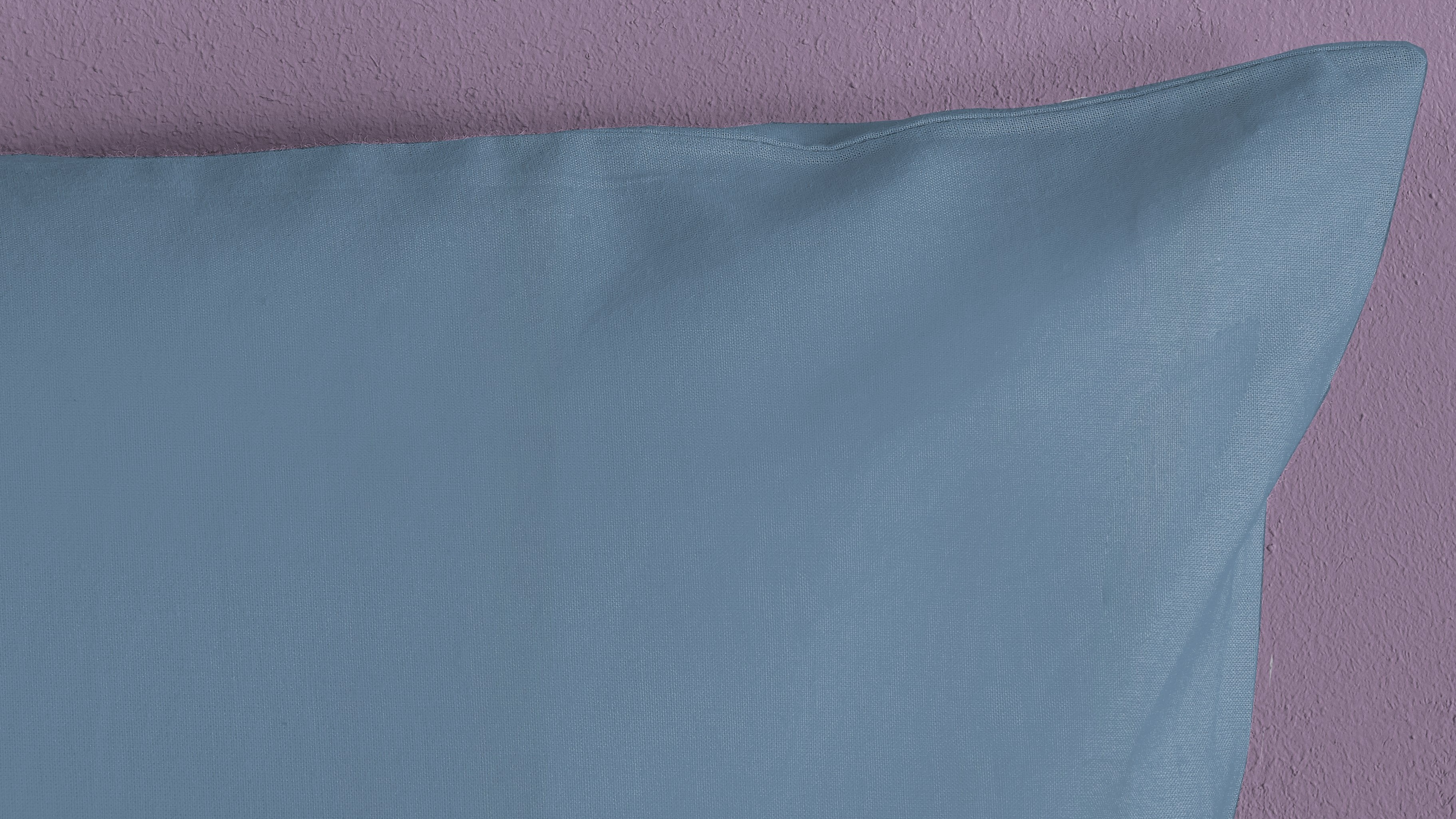 Dekbedovertrek Hip Katoensatijn Uni - Ice Blue Detail