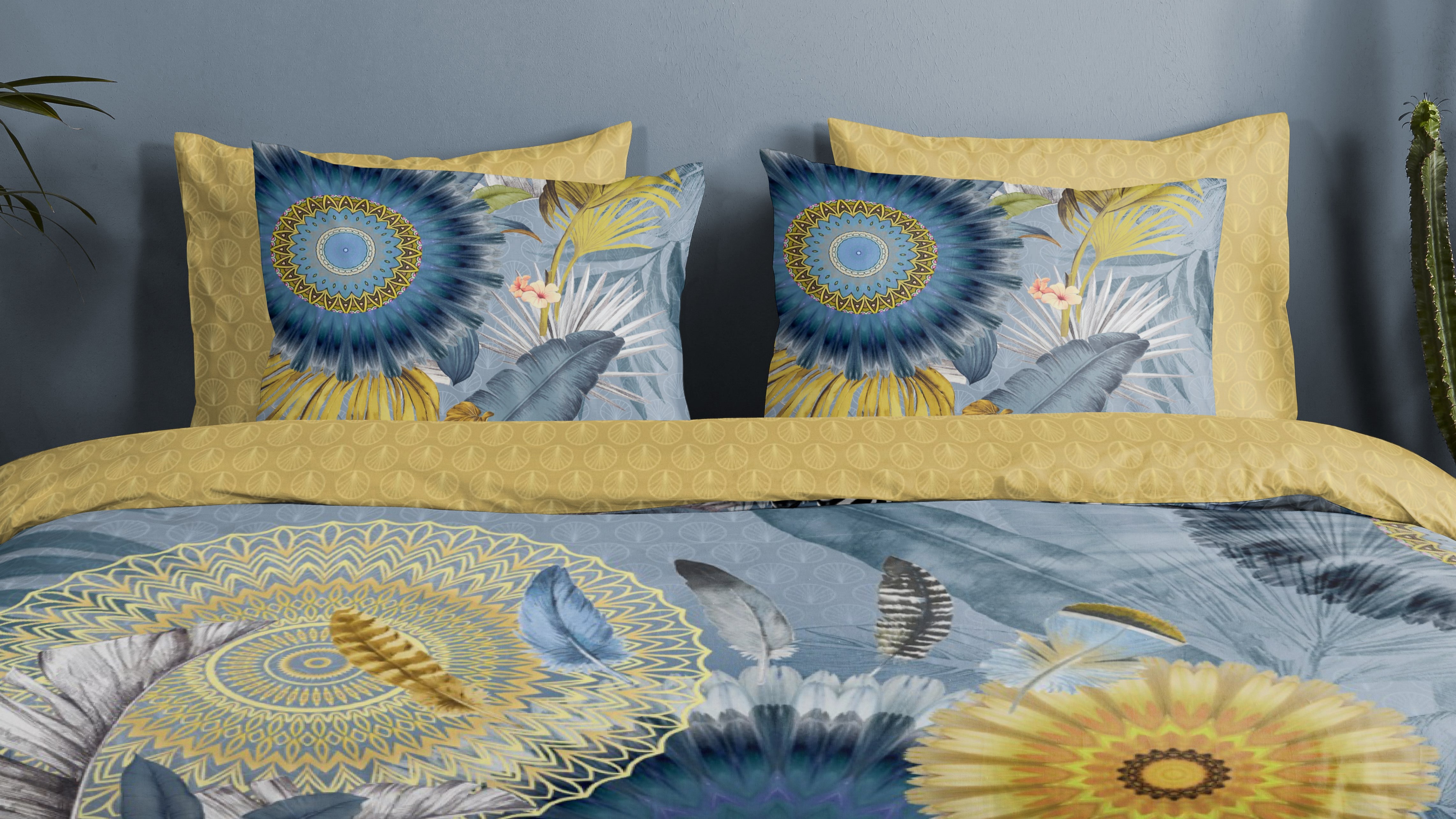 Dekbedovertrek Hip Laska - Blue close up