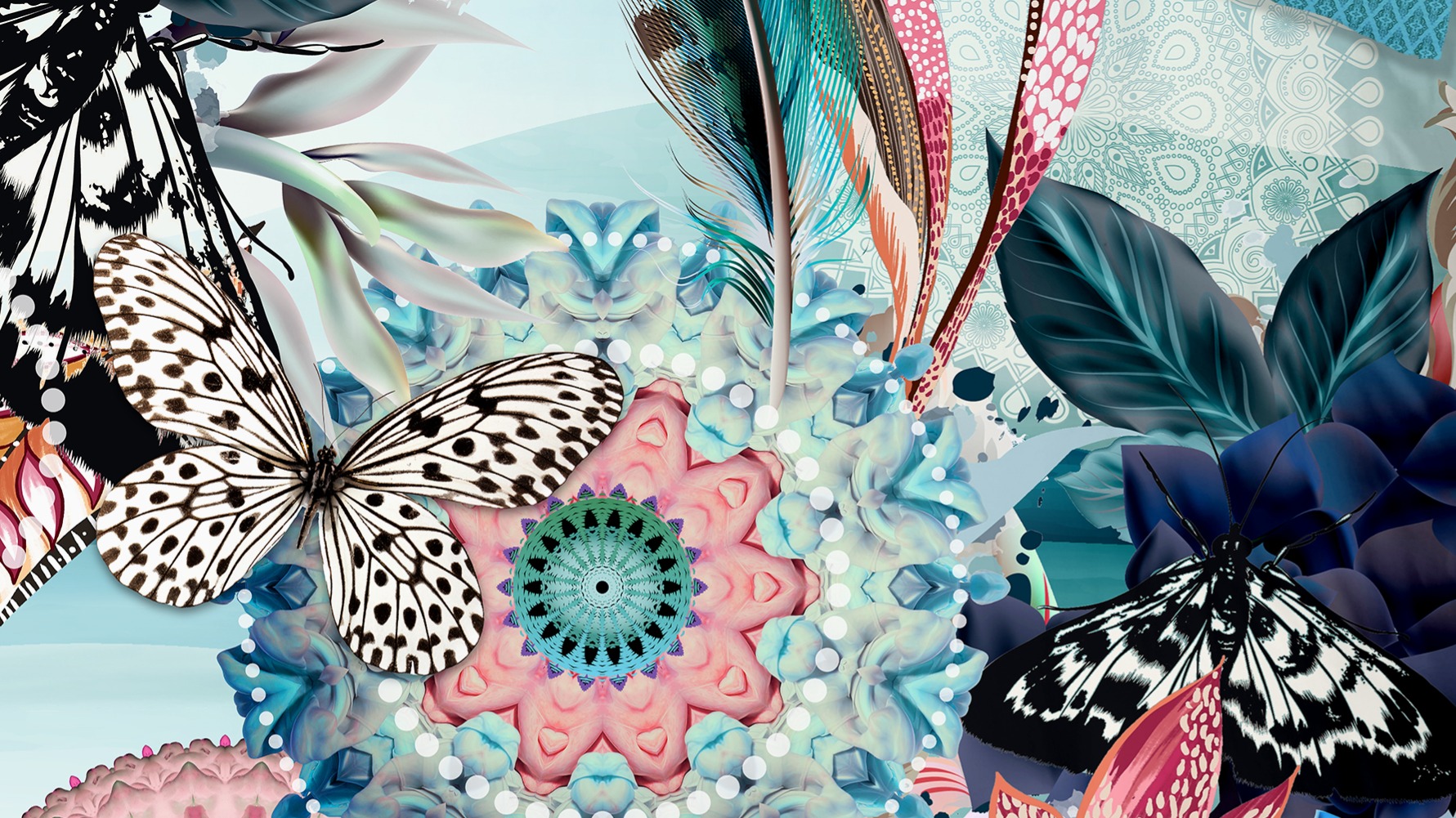 Dekbedovertrek Hip Maximilian - Aqua detail