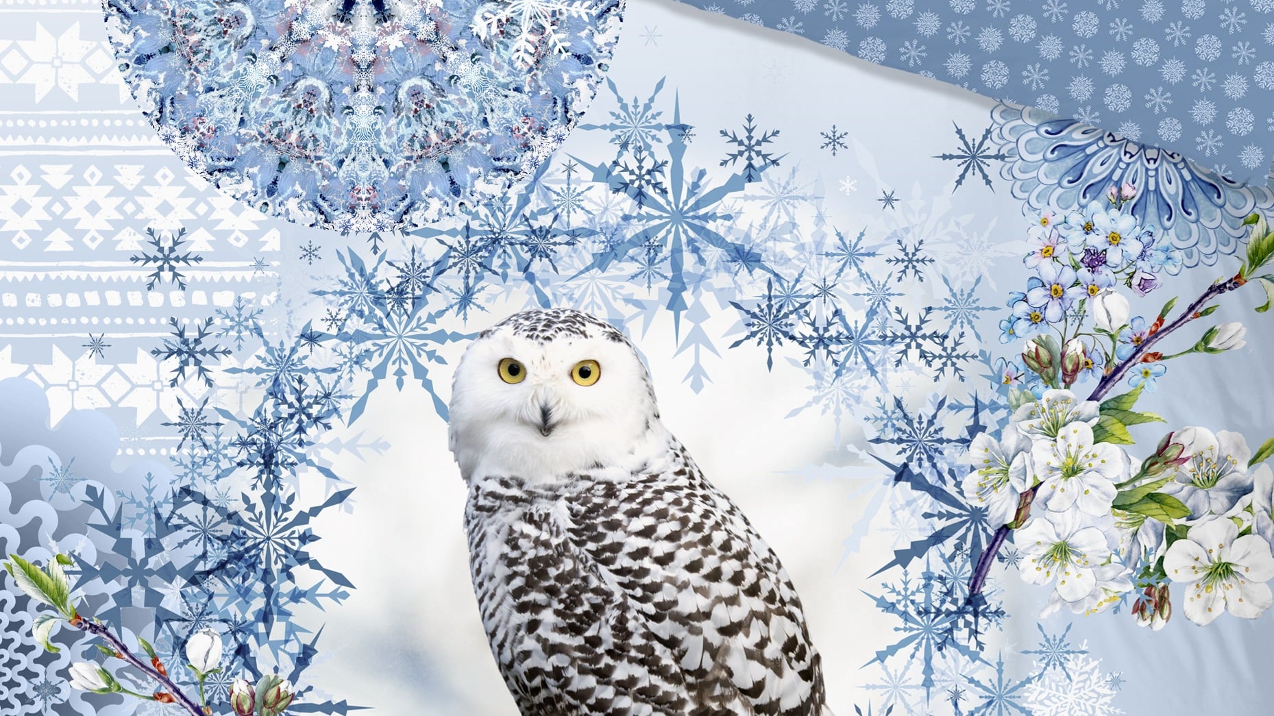 Dekbedovertrek Hip Phalini - Blue detail