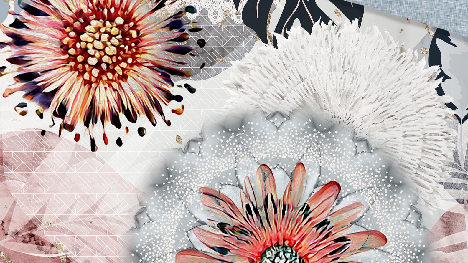 Dekbedovertrek Hip Ralvira - Grey detail