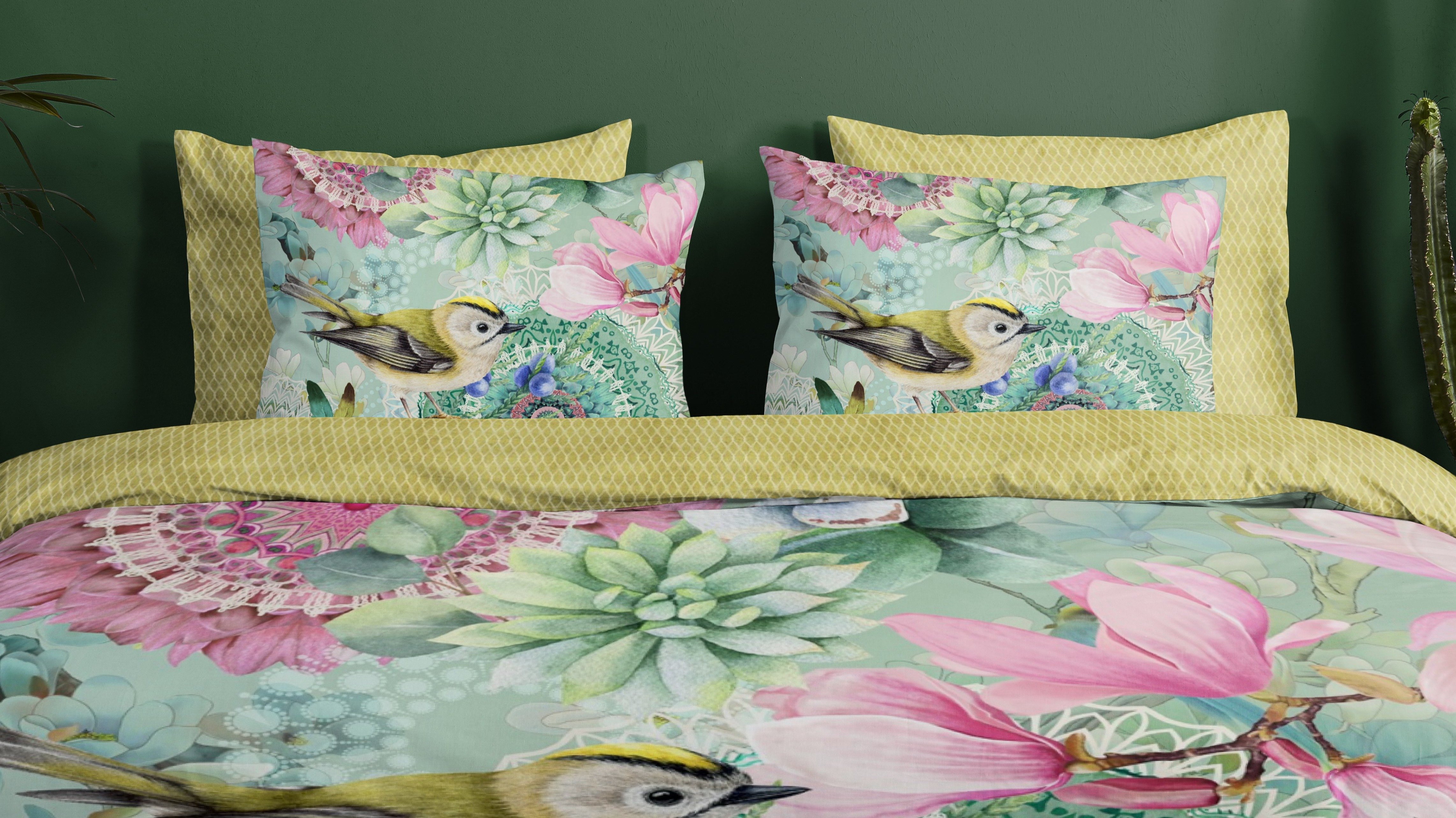 Dekbedovertrek Hip Xabine - Green close up