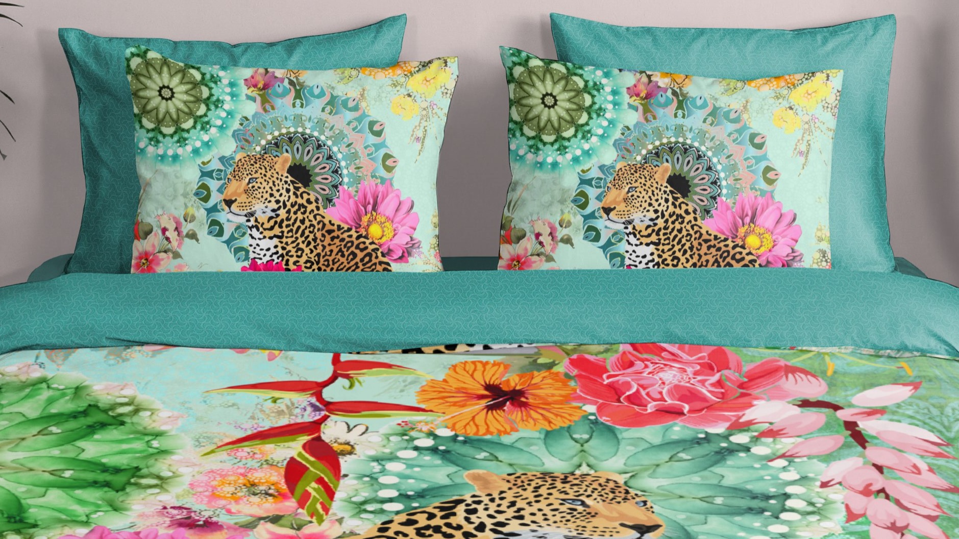 Dekbedovertrek Hip Ximena - Multi close up