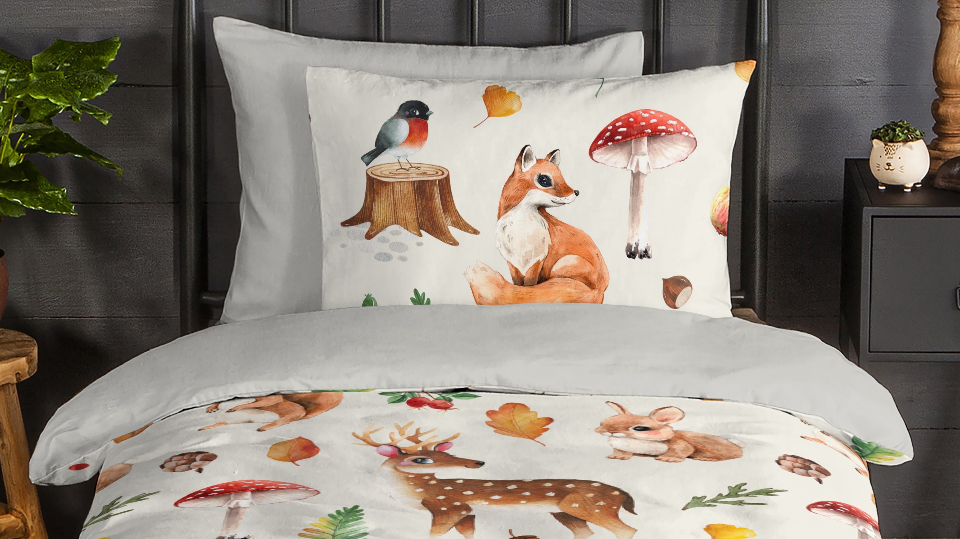 Dekbedovertrek Kids Good Morning Autumn - Multi close up