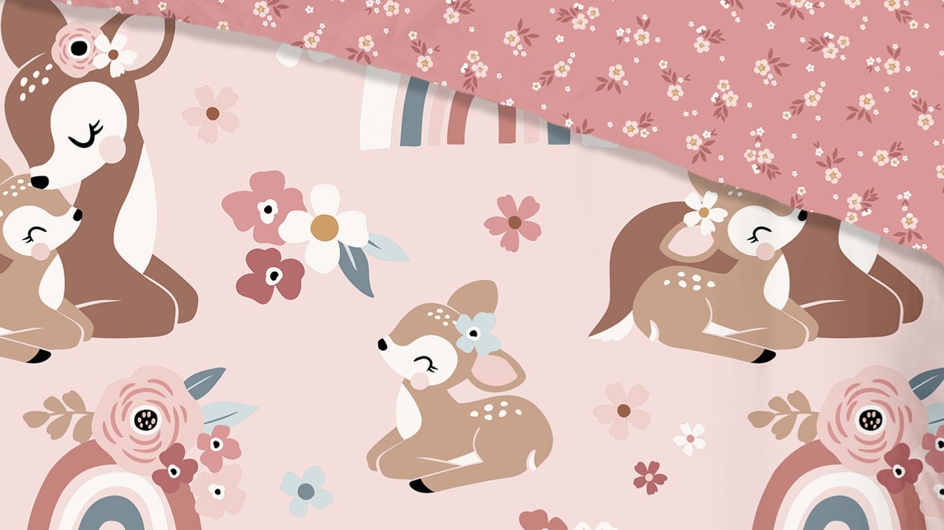 Dekbedovertrek Kids Good Morning Bibi - Pink details