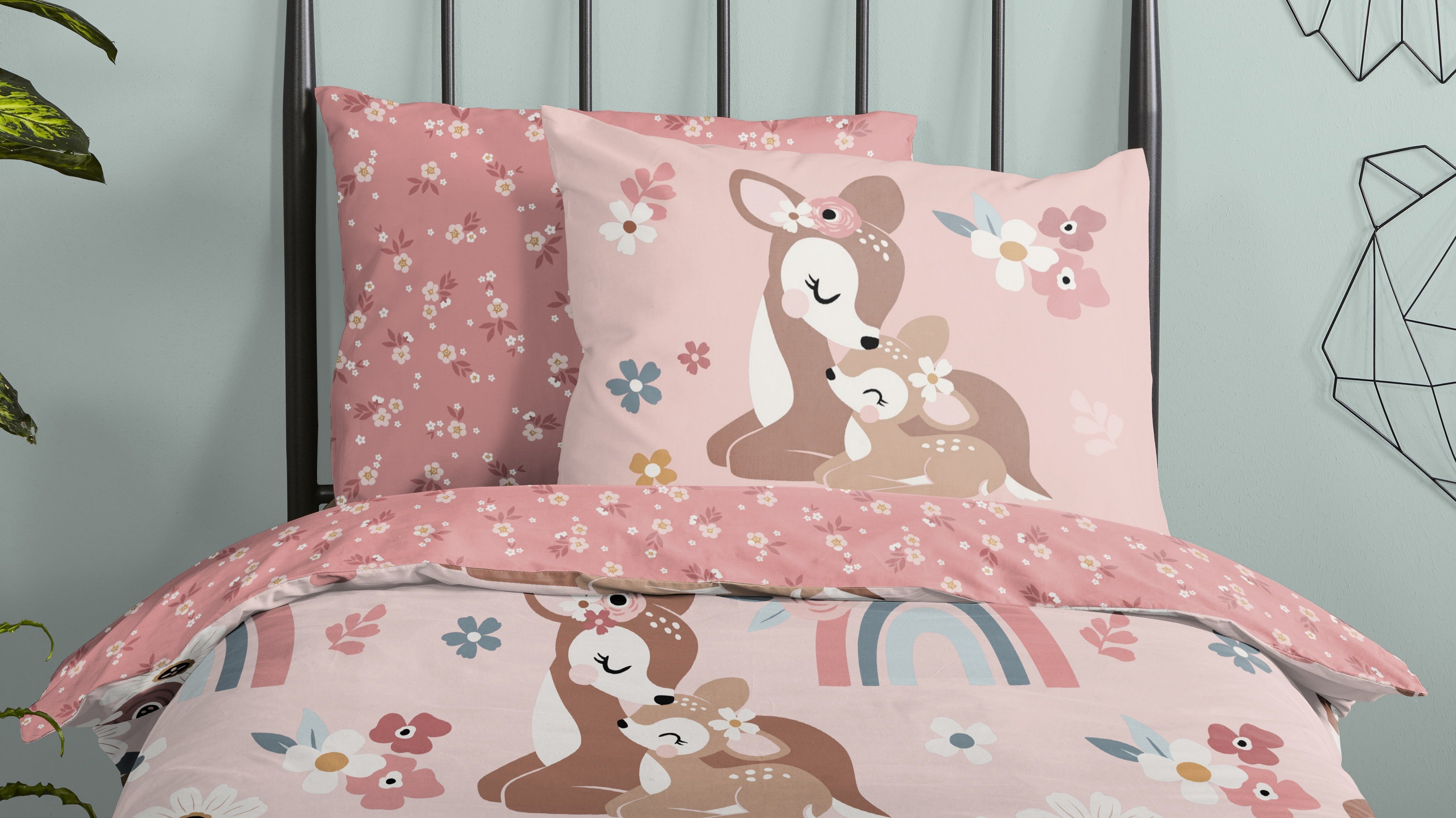 Dekbedovertrek Kids Good Morning Bibi - Pink close up