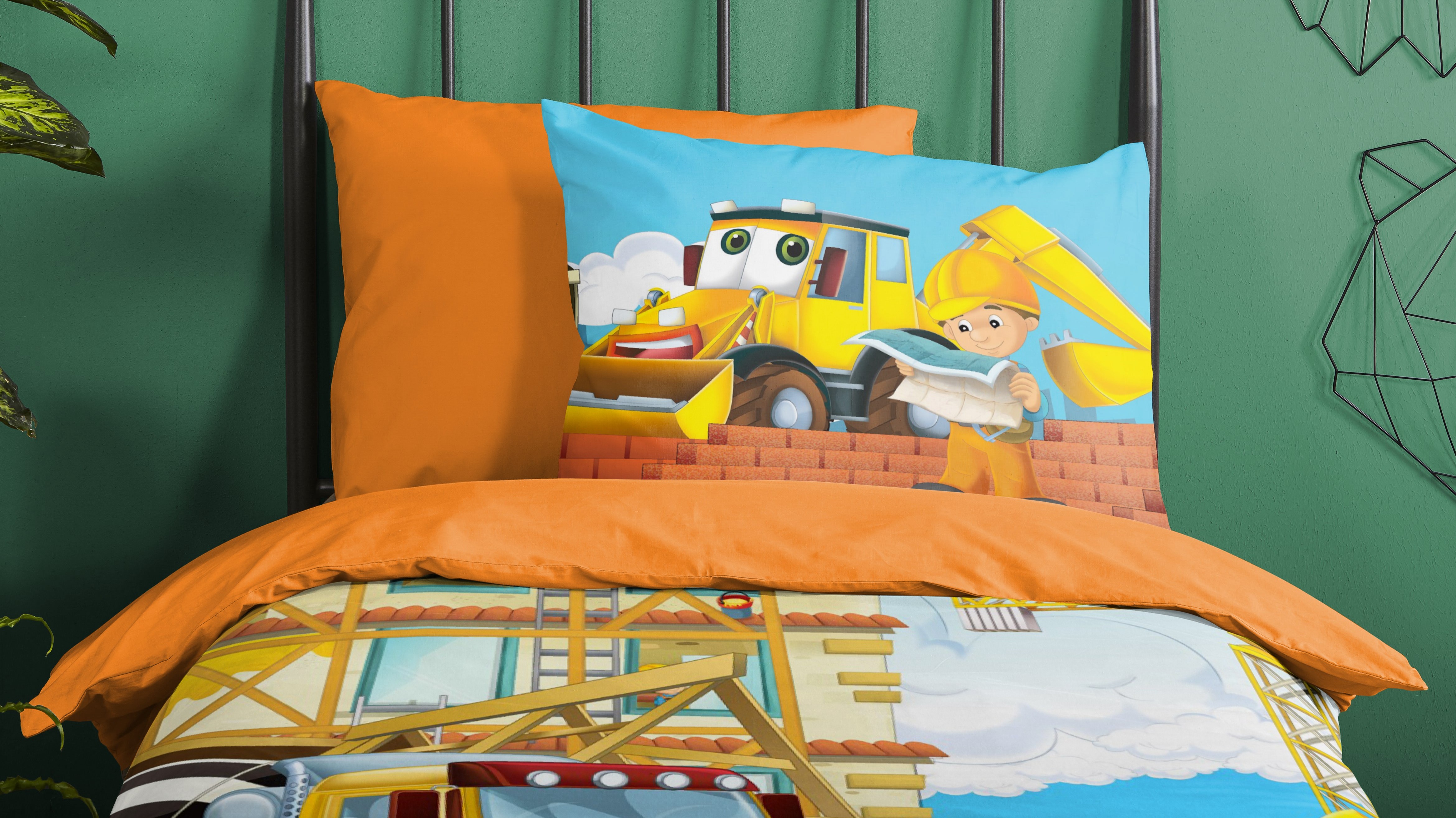 Dekbedovertrek Kids Good Morning Building - Multi close up