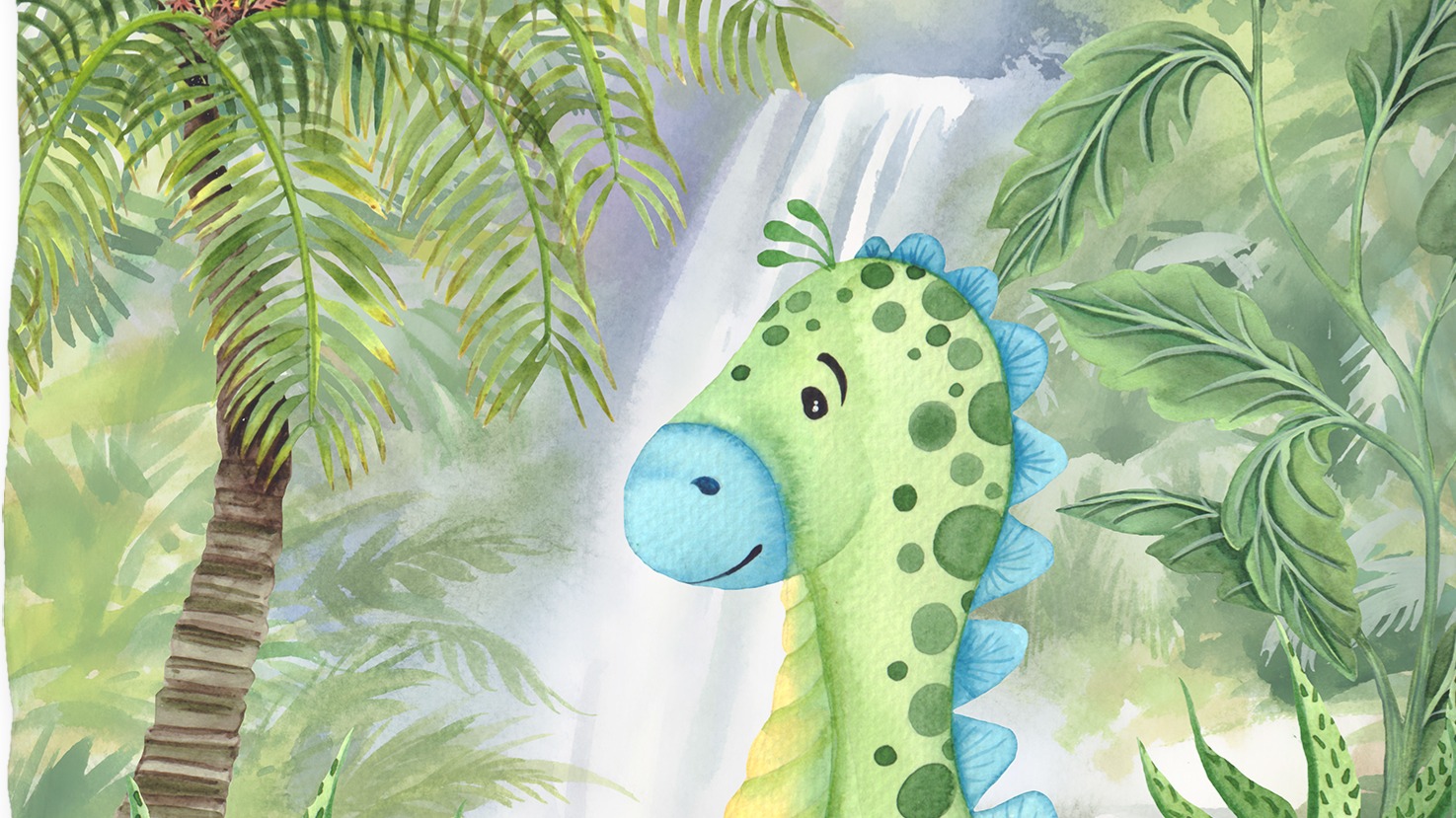 Dekbedovertrek Kids Good Morning Dani - Green detail