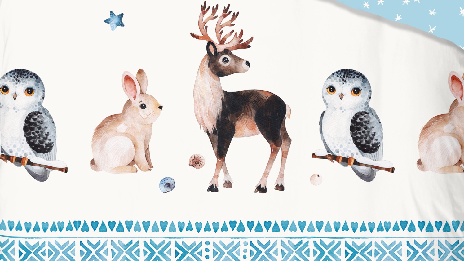 Dekbedovertrek Kids Good Morning Freezing - Blue details