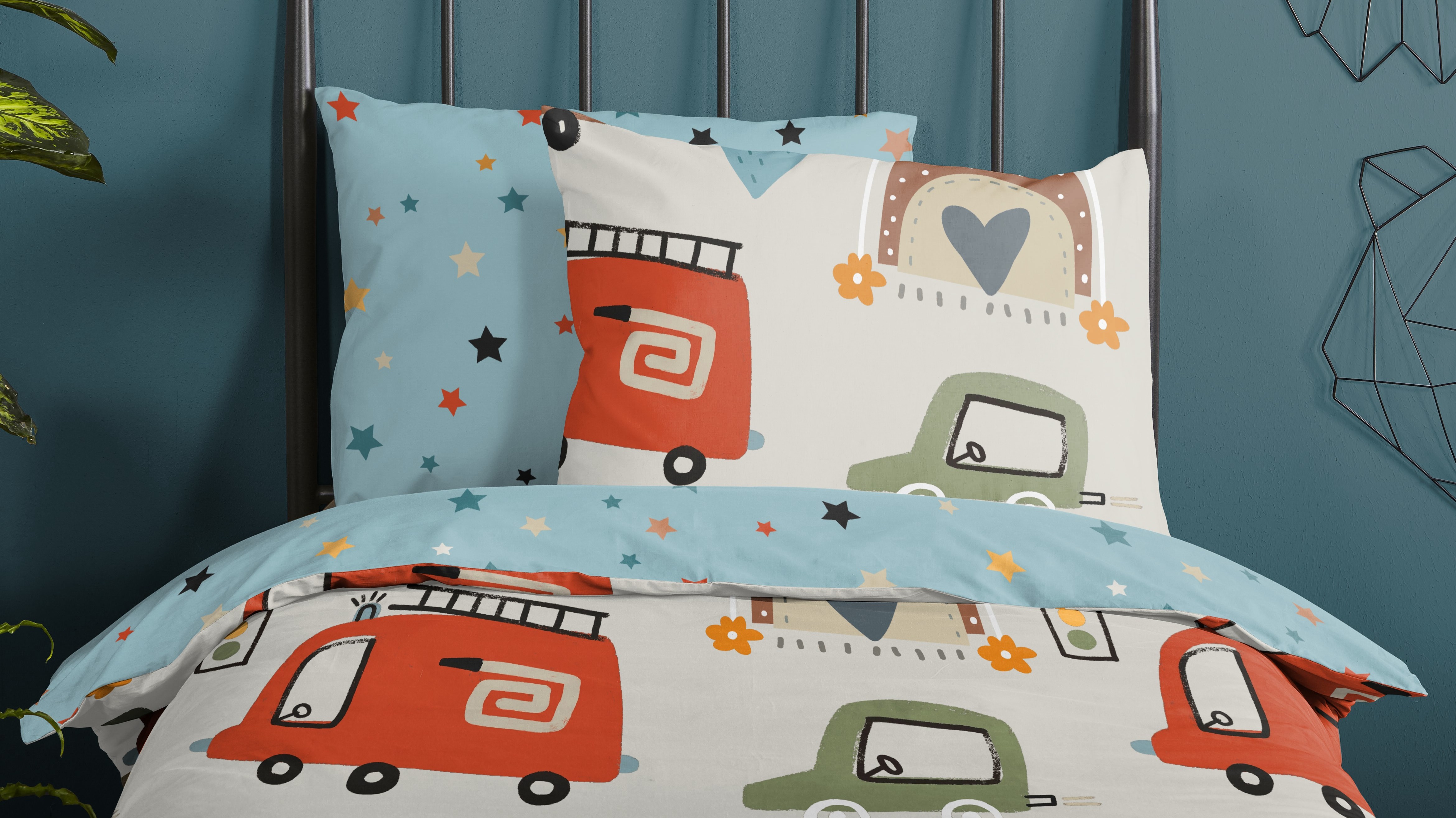 Dekbedovertrek Kids Good Morning Move - Multi close up