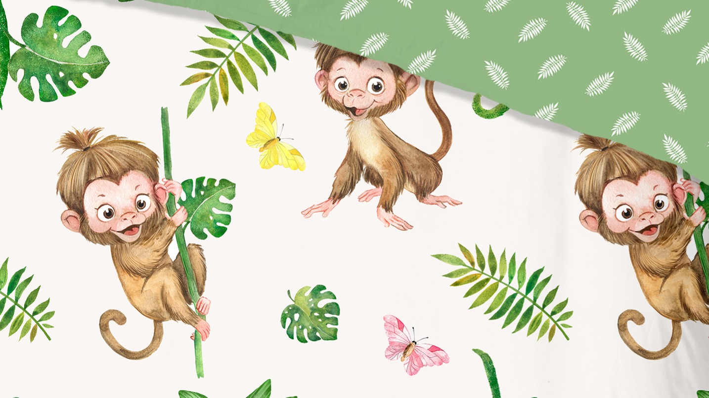 Dekbedovertrek Kids Good Morning Play - Green detail