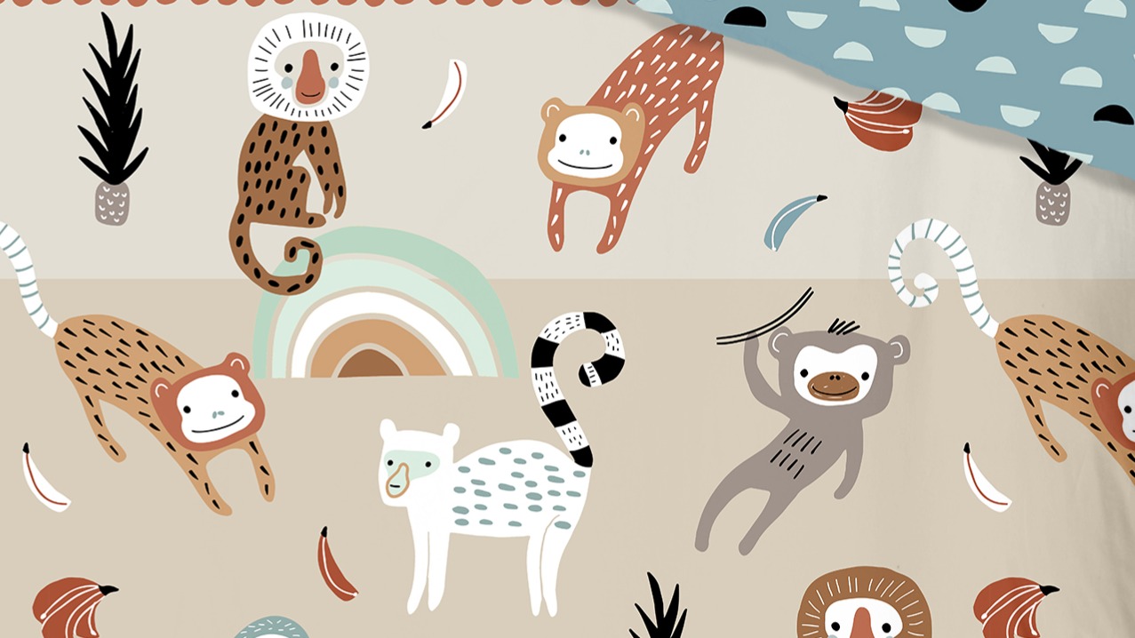 Dekbedovertrek Kids Good Morning Play - Multi detail