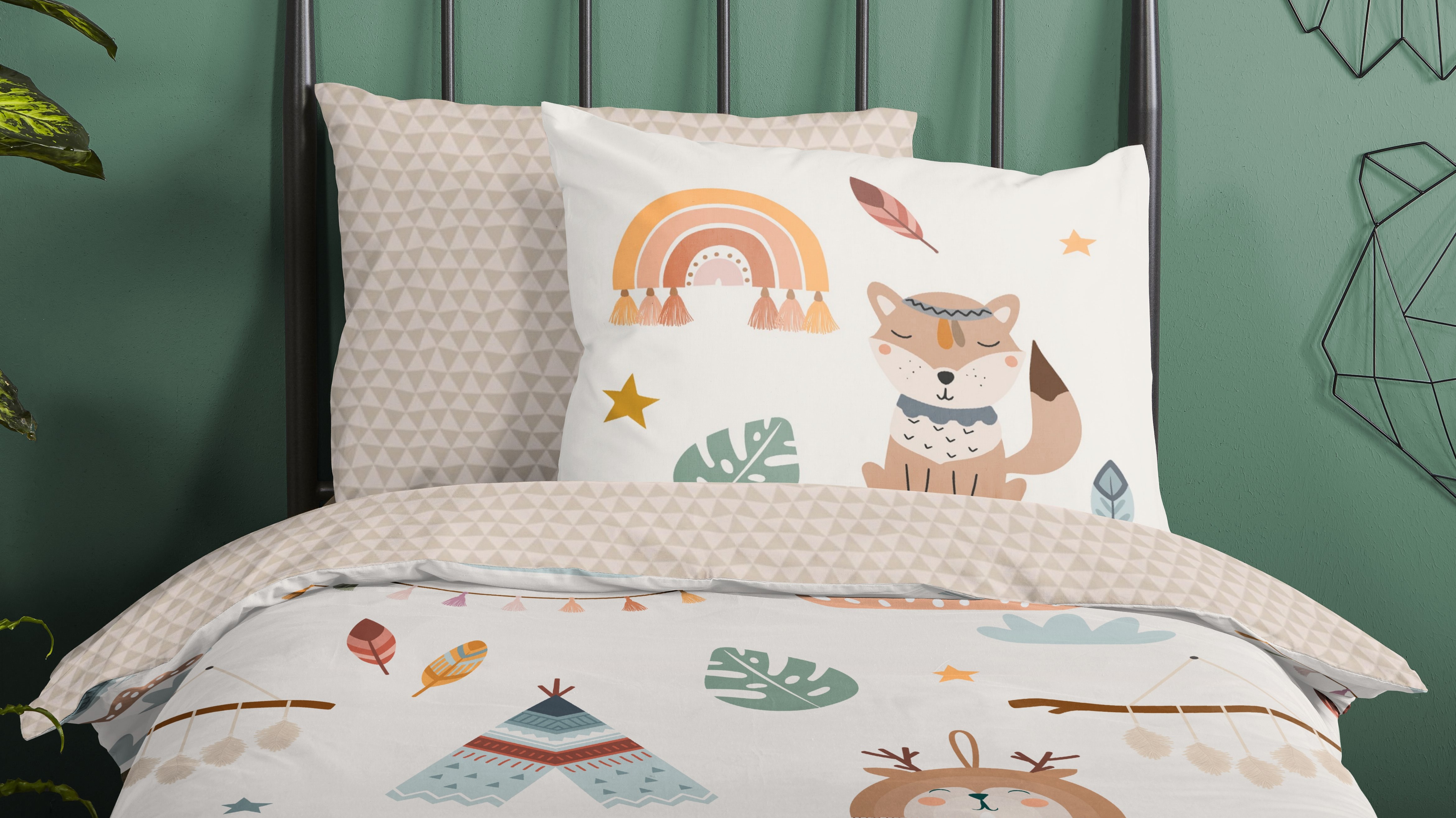 Dekbedovertrek Kids Good Morning Remi - Sand close up