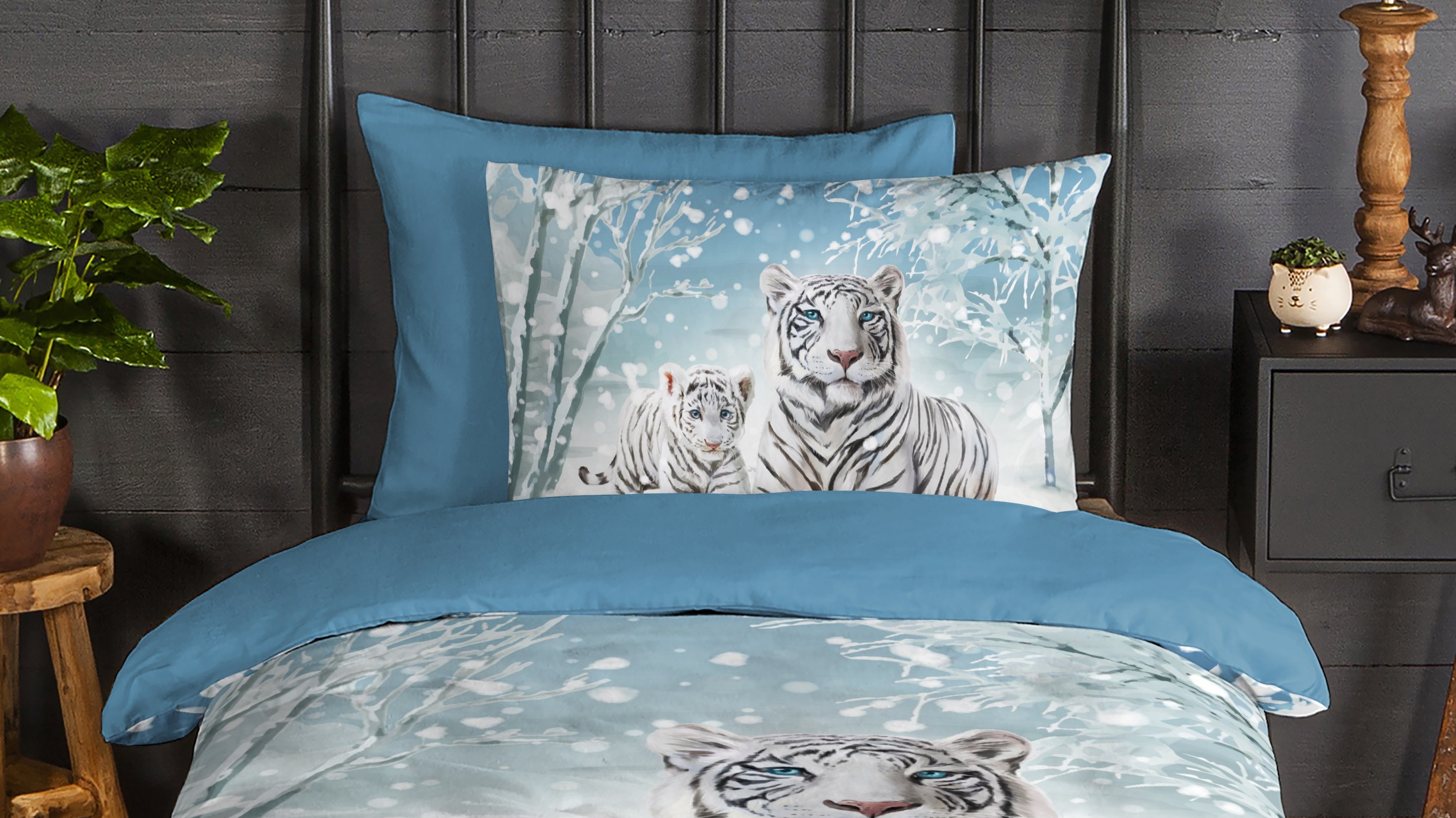 Dekbedovertrek Kids Good Morning Safe - Blue close up